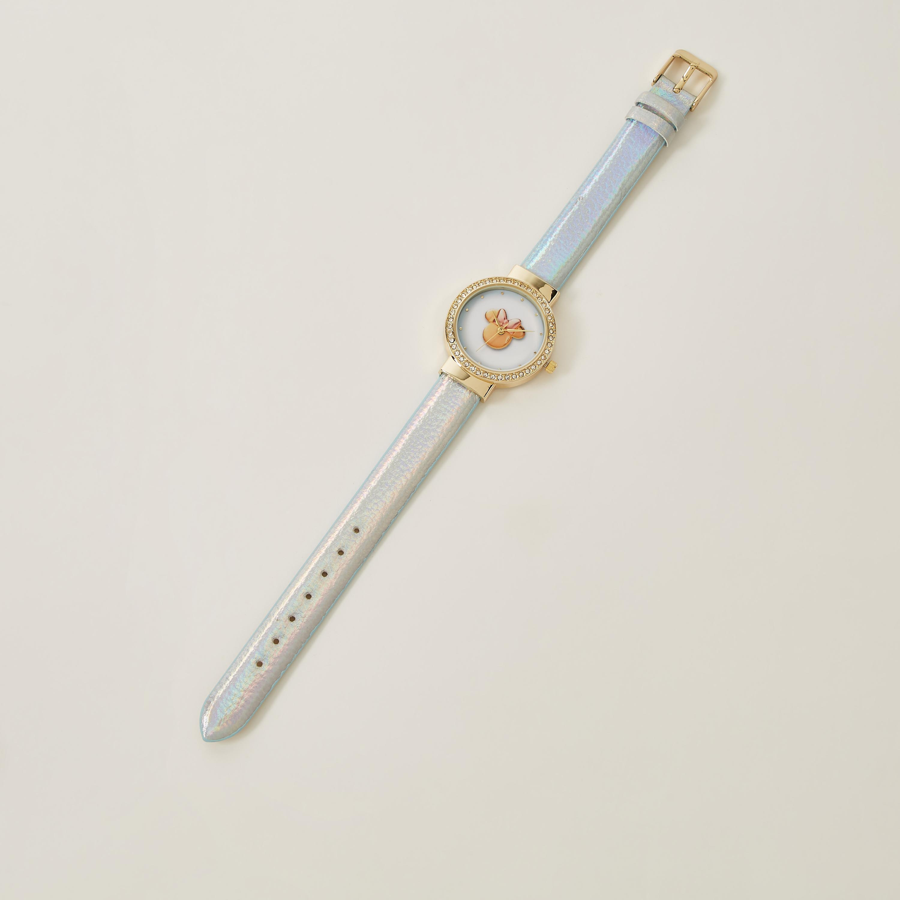 ساعة يد تناظرية بزينة ميني ماوس من ديزني-girls-accessories-watches-image-1