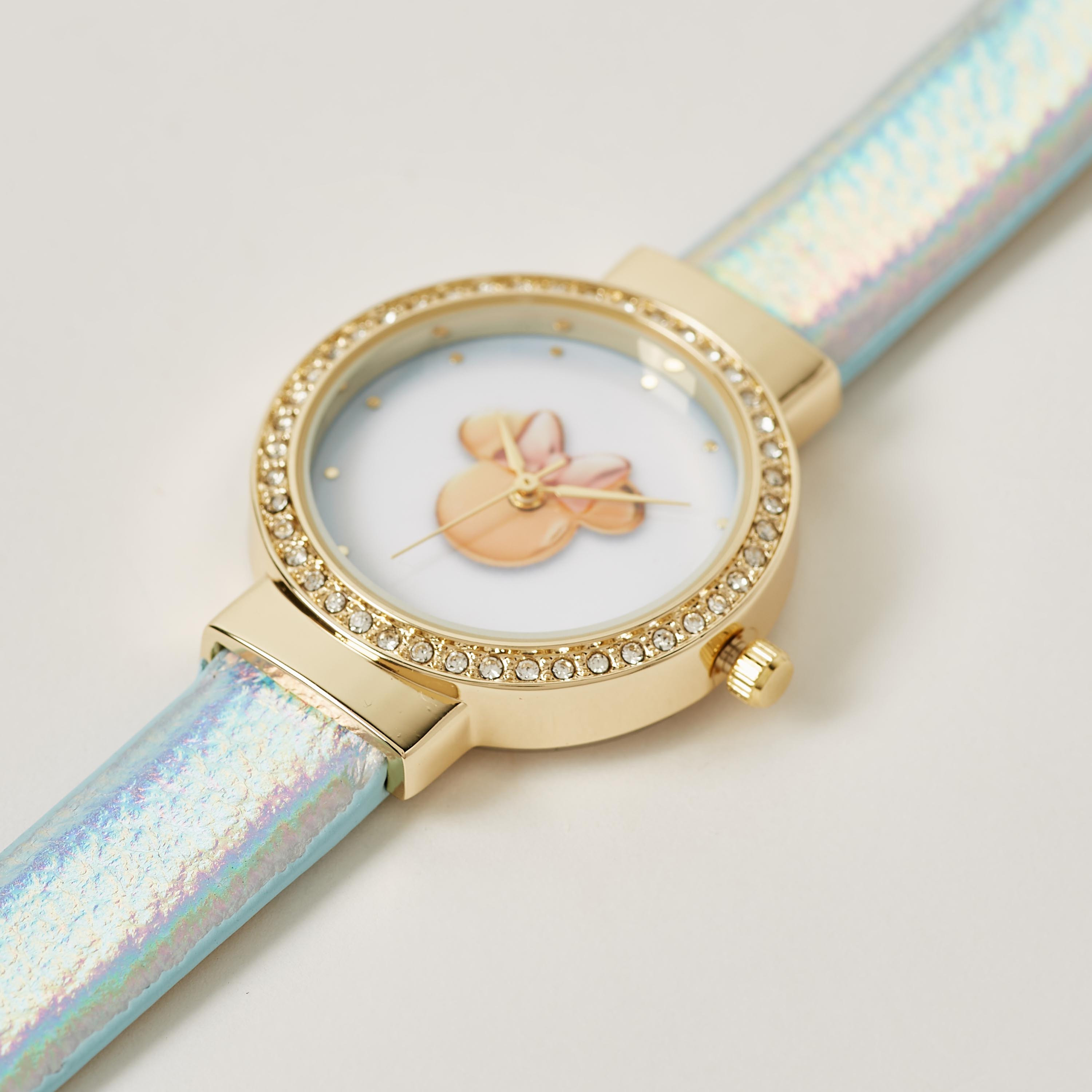 ساعة يد تناظرية بزينة ميني ماوس من ديزني-girls-accessories-watches-image-2