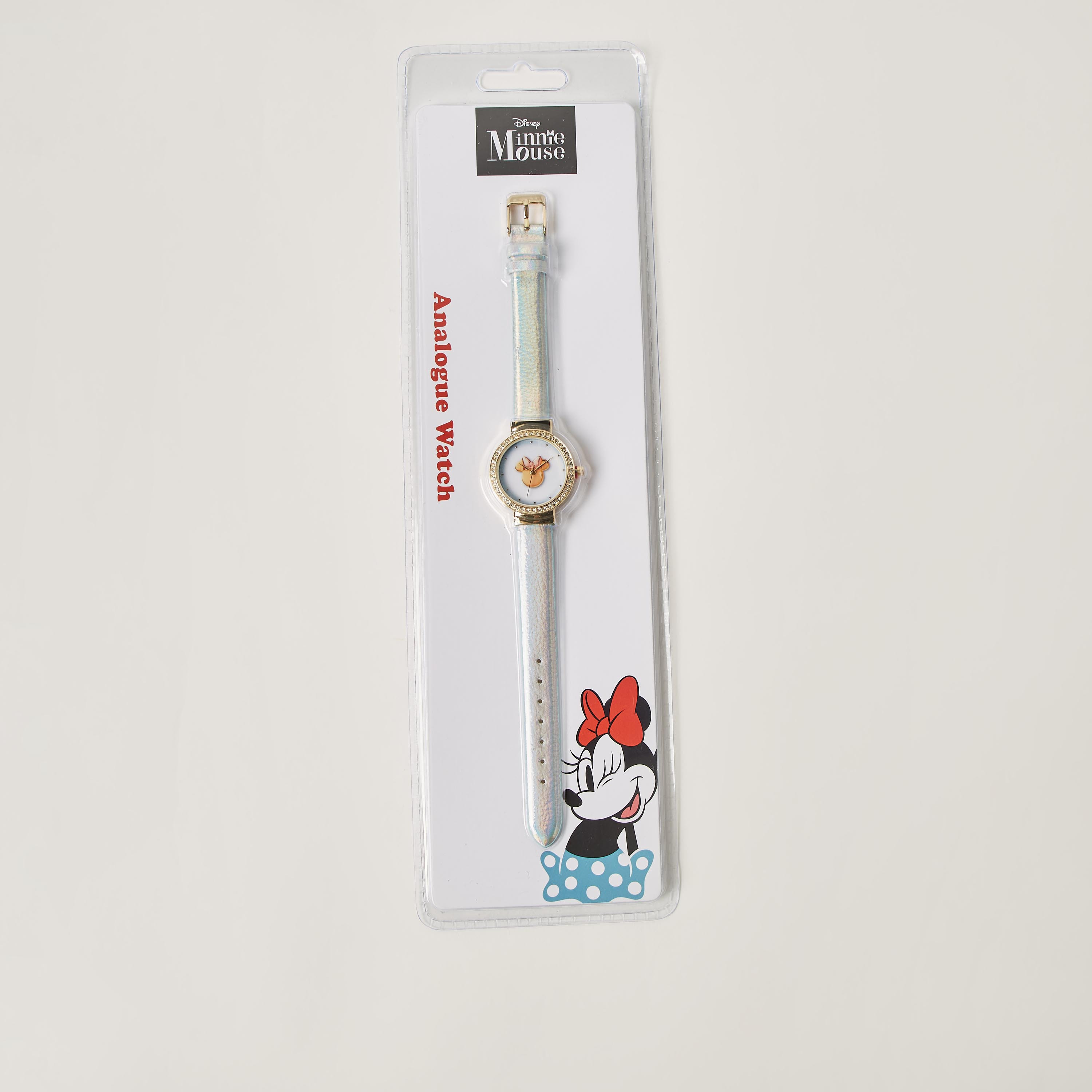 ساعة يد تناظرية بزينة ميني ماوس من ديزني-girls-accessories-watches-image-5