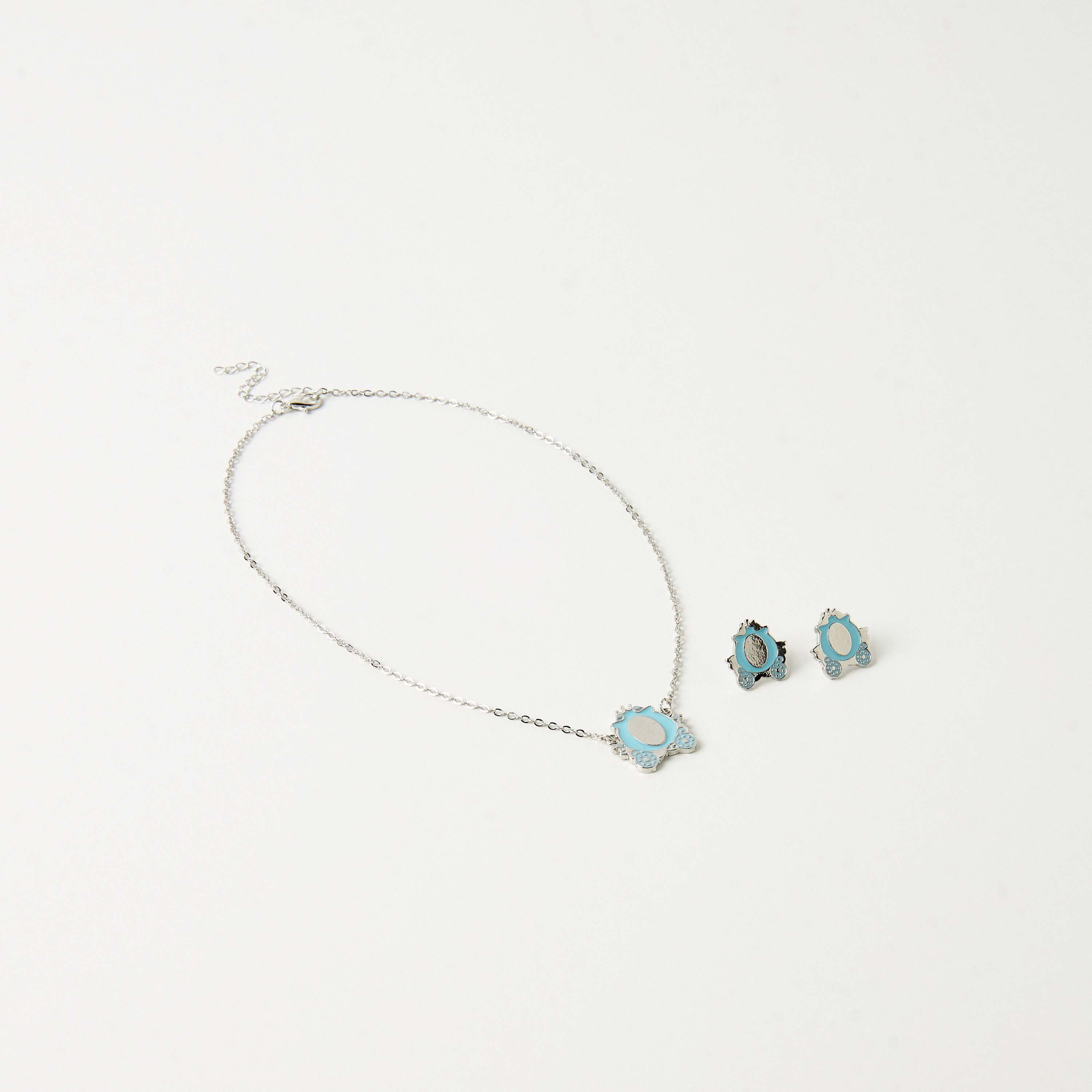 Charmz Princess Carriage Pendant Necklace and Earrings Set-girls-accessories-jewellery-image-1