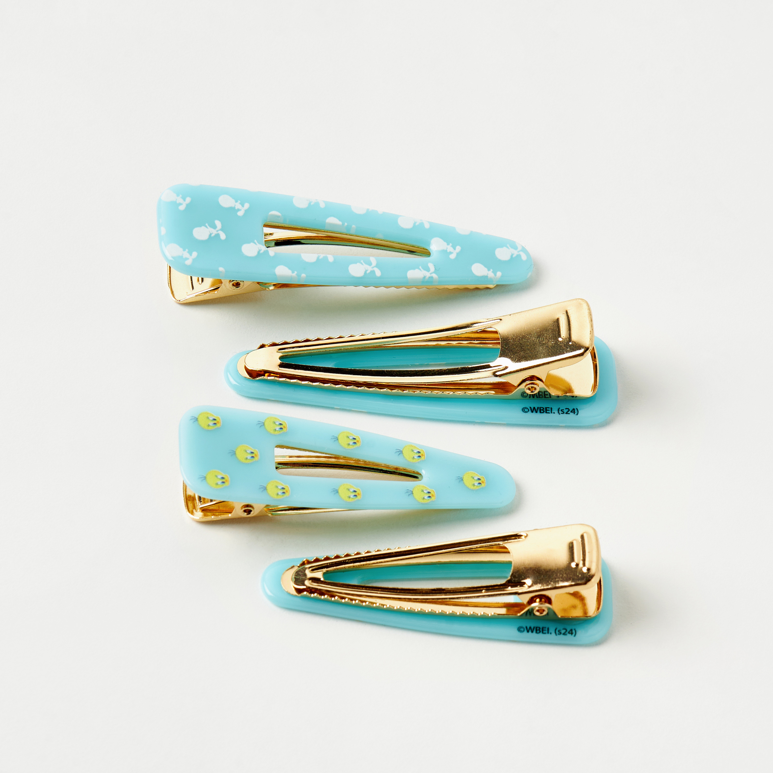 Tweety Print Hair Clip - Set of 4-girls-accessories-hairaccessories-image-3