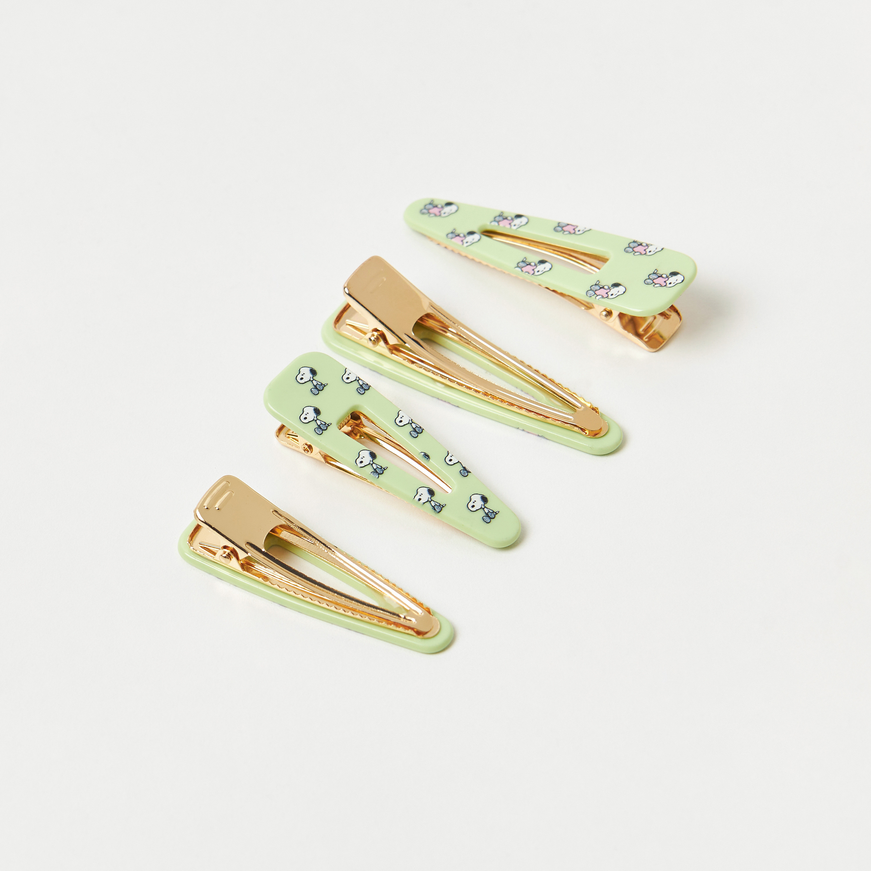 مشابك شعر بطبعات سنوبي- طقم من 4 قطع-girls-accessories-hairaccessories-image-2