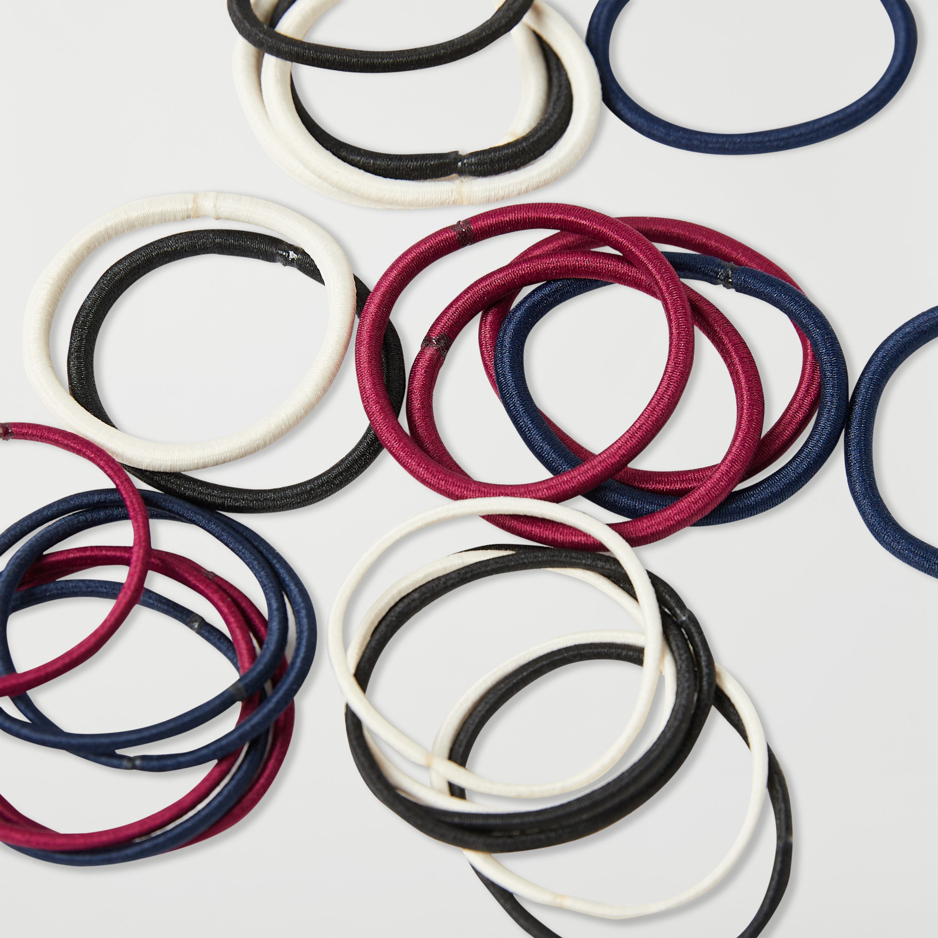 Charmz Solid Elasticated Hair Tie - Set of 24-girls-accessories-hairaccessories-image-3