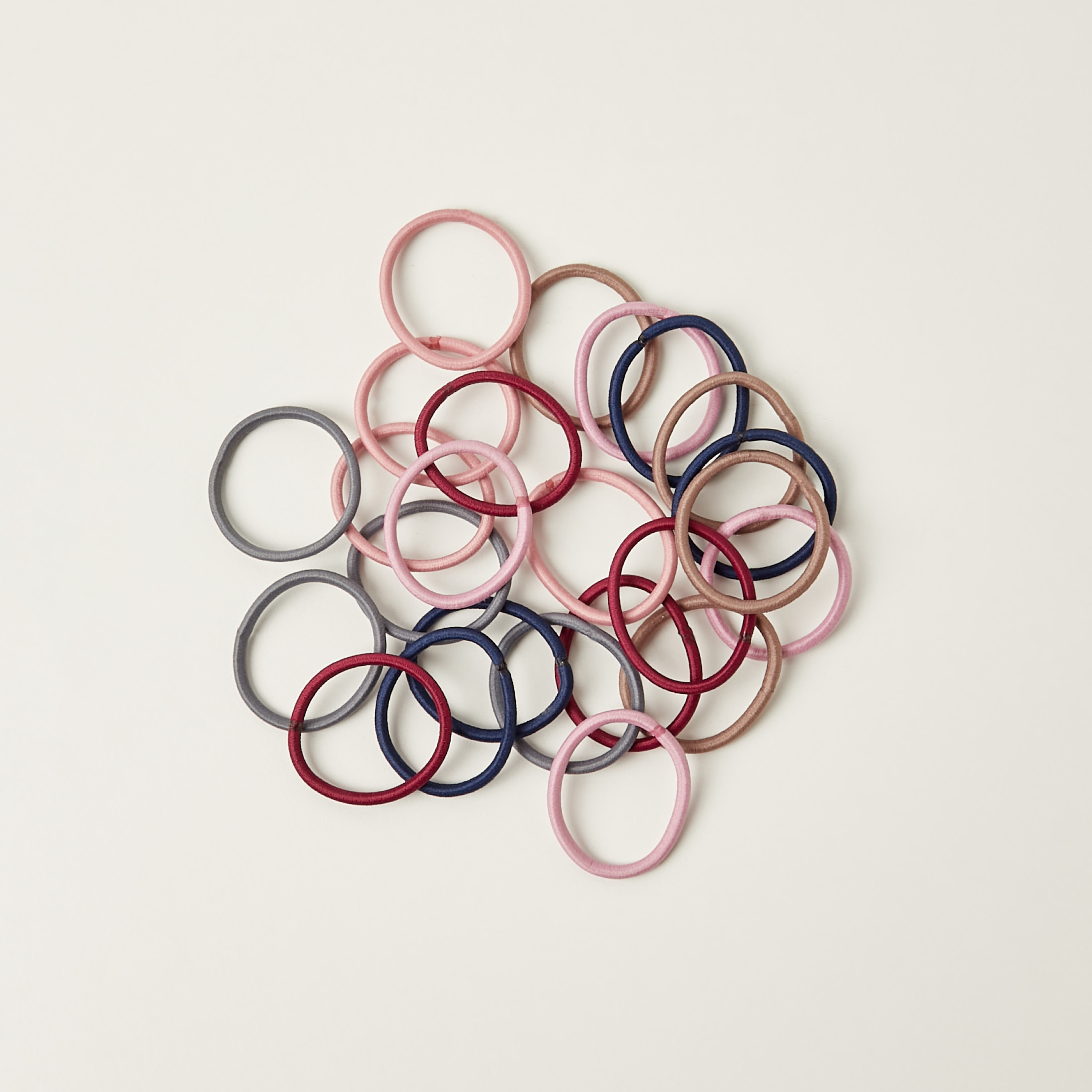 Charmz Solid Elasticated Hair Tie - Set of 24-girls-accessories-hairaccessories-image-3