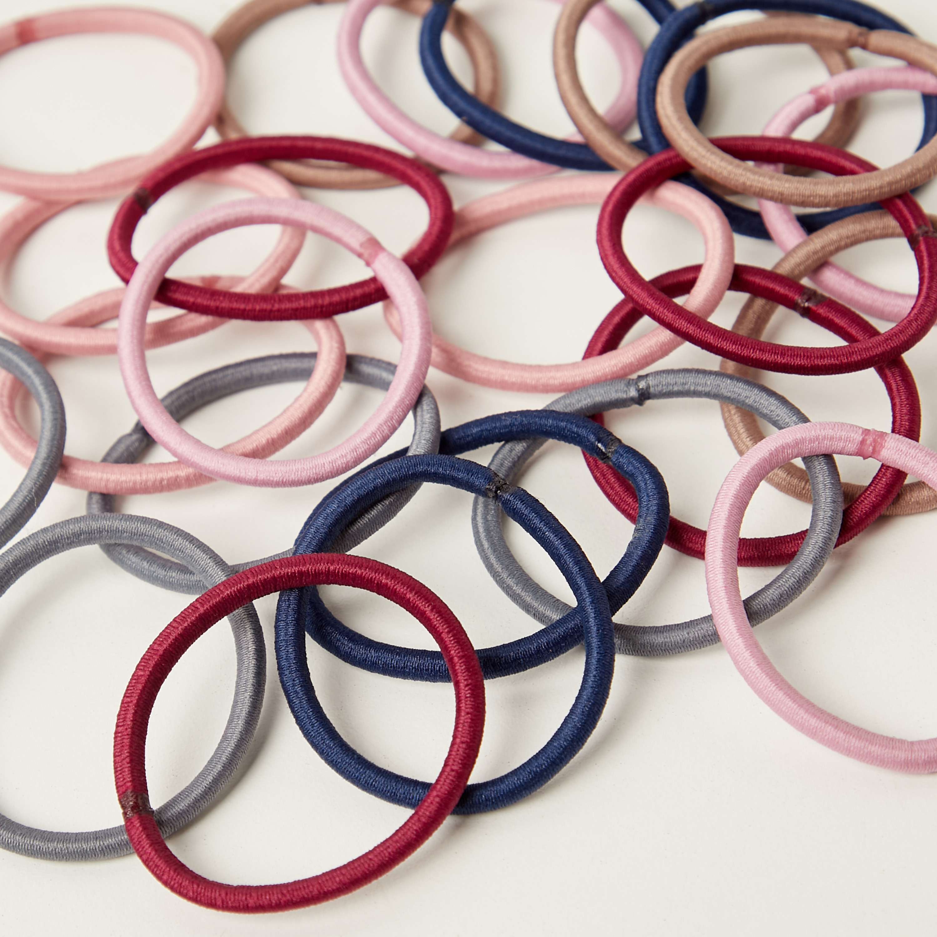 Charmz Solid Elasticated Hair Tie - Set of 24-girls-accessories-hairaccessories-image-4