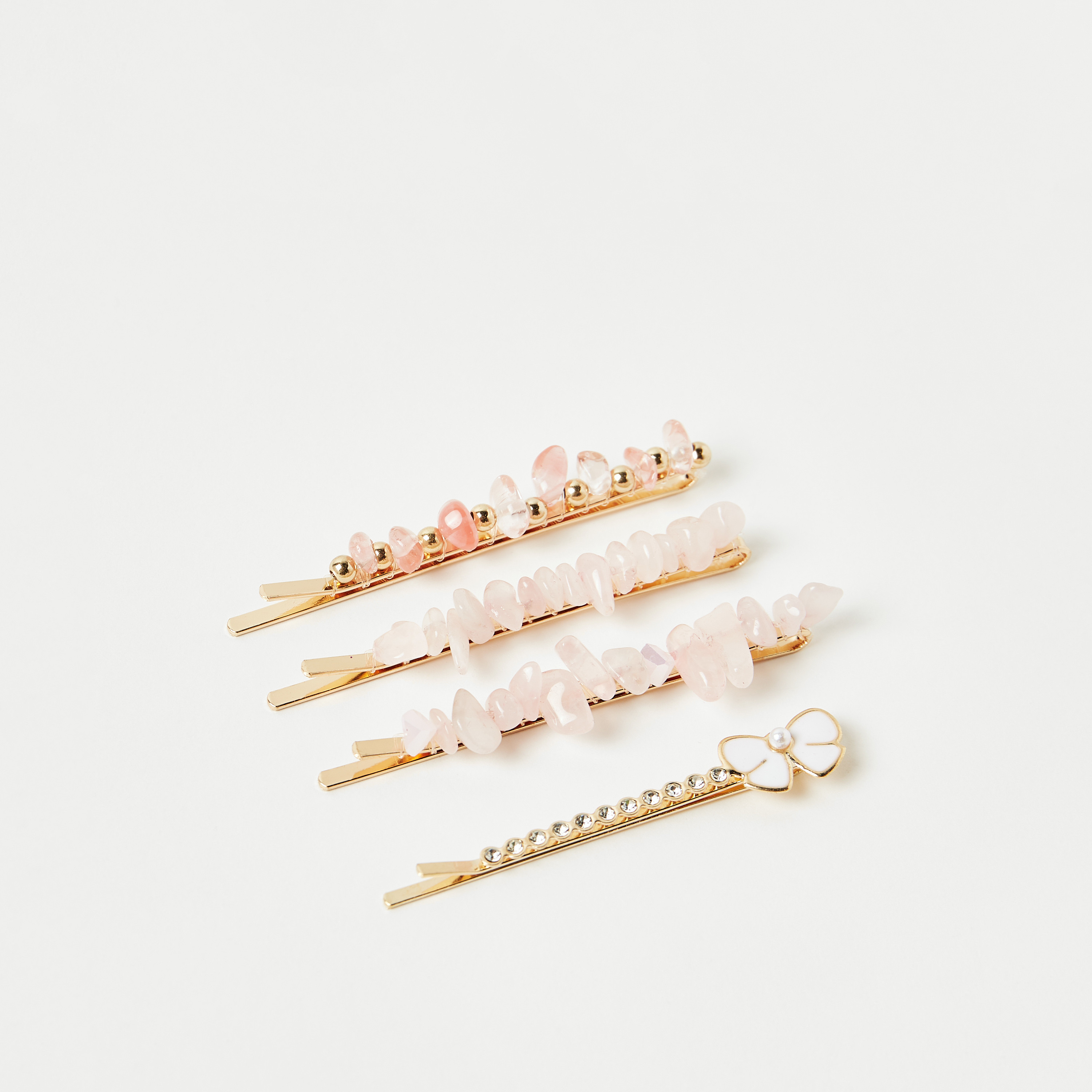 Charmz Embellished Hairpin - Set of 4-girls-accessories-hairaccessories-image-1