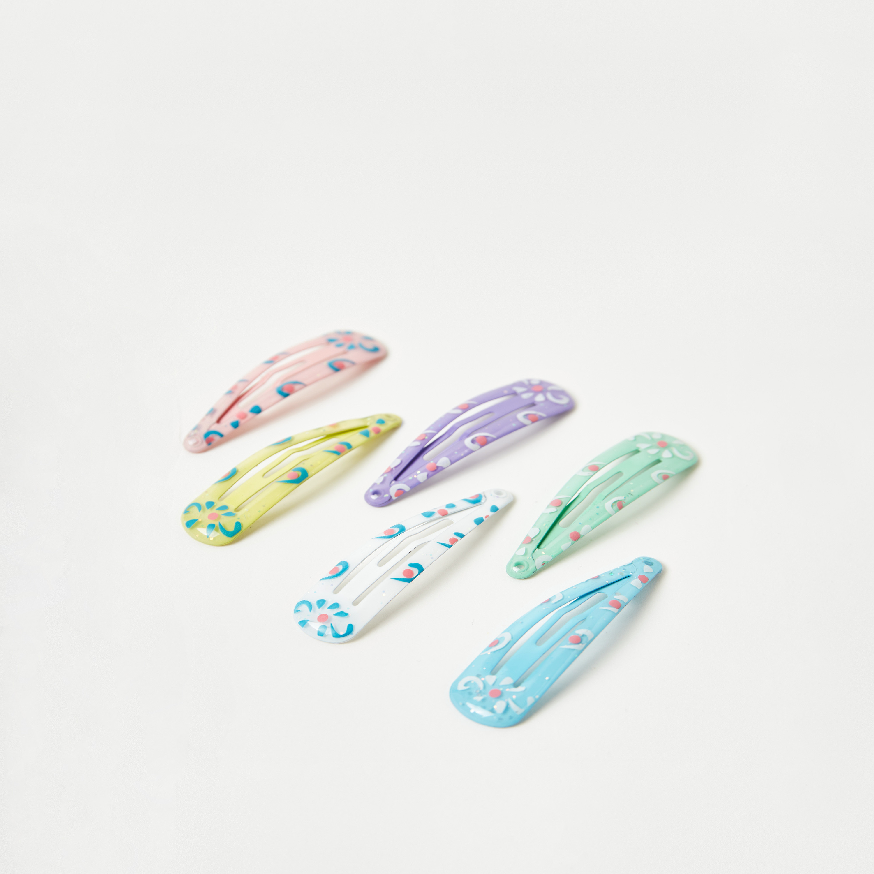 مشابك شعر بطبعات من تشارمز - طقم 6 قطع-girls-accessories-hairaccessories-image-2