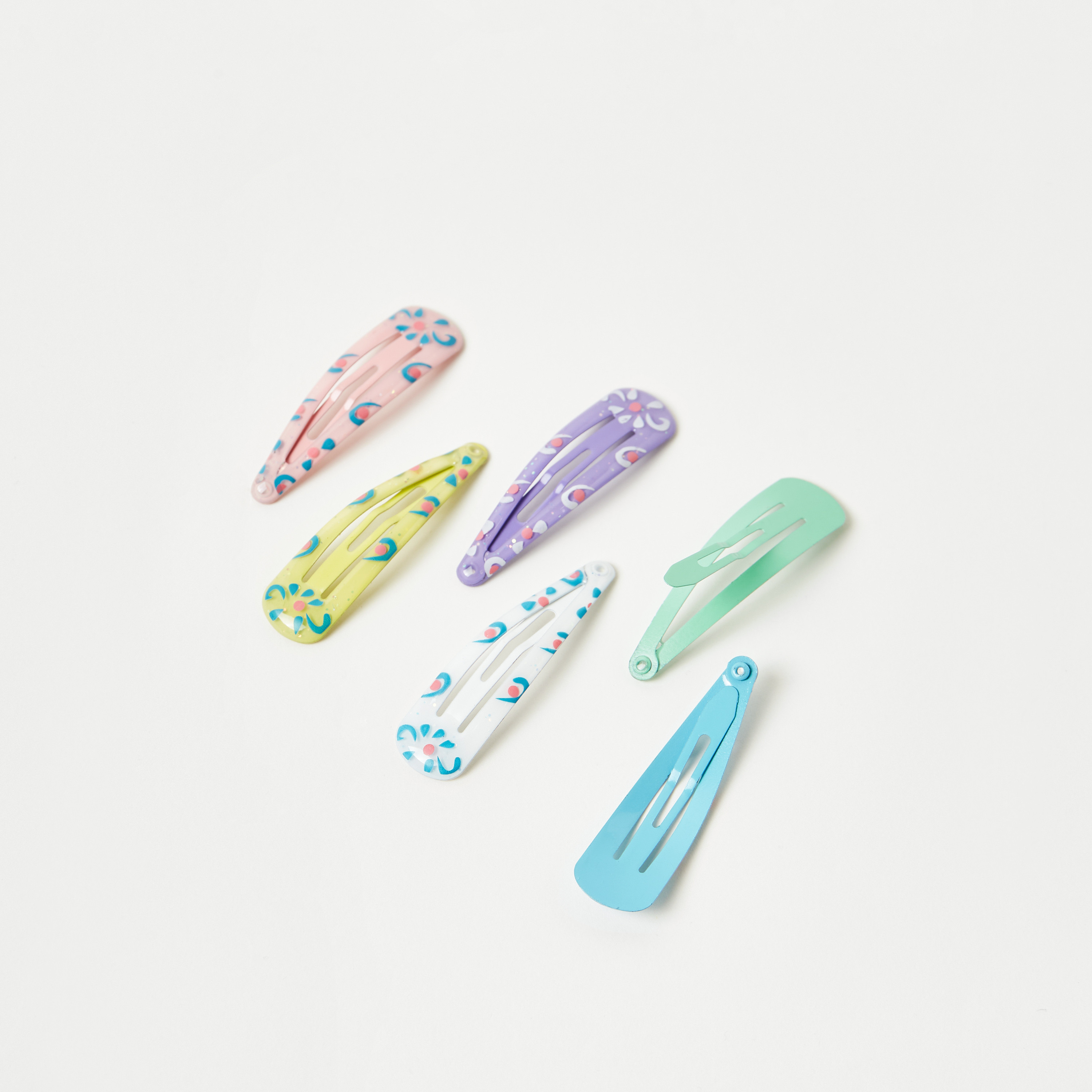 مشابك شعر بطبعات من تشارمز - طقم 6 قطع-girls-accessories-hairaccessories-image-3