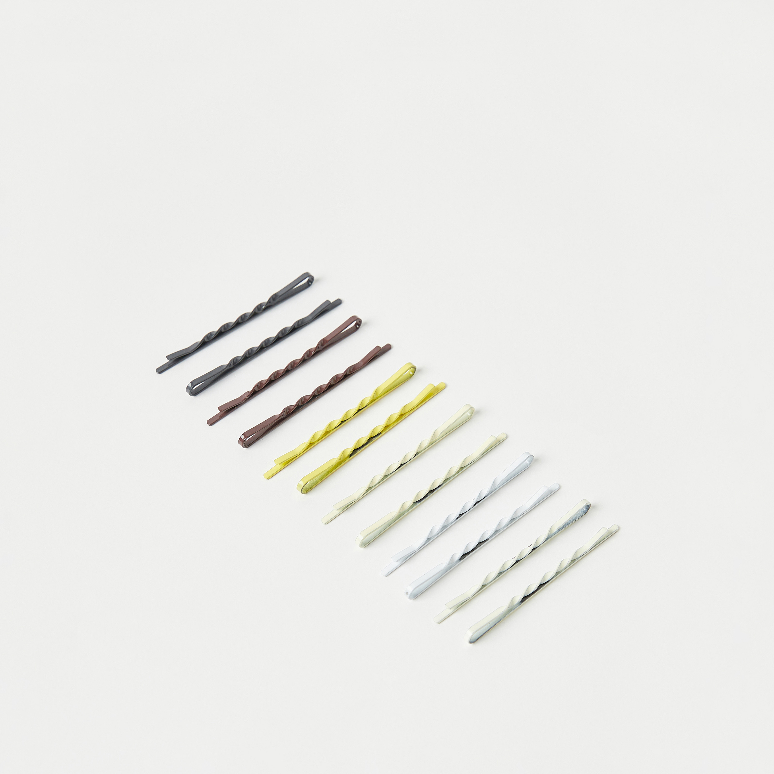مشابك شعر سادة من تشارمز - طقم من 12 قطعة-girls-accessories-hairaccessories-image-1