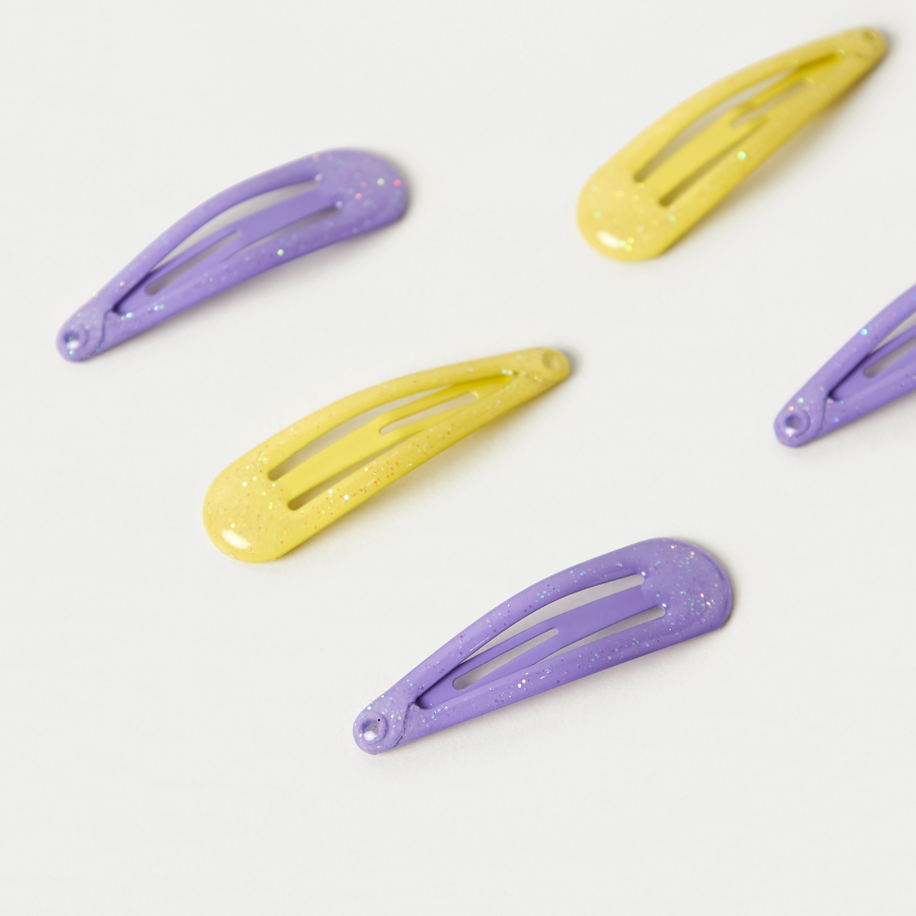 Charmz Glitter Print Hair Clip - Set of 6-girls-accessories-hairaccessories-image-2