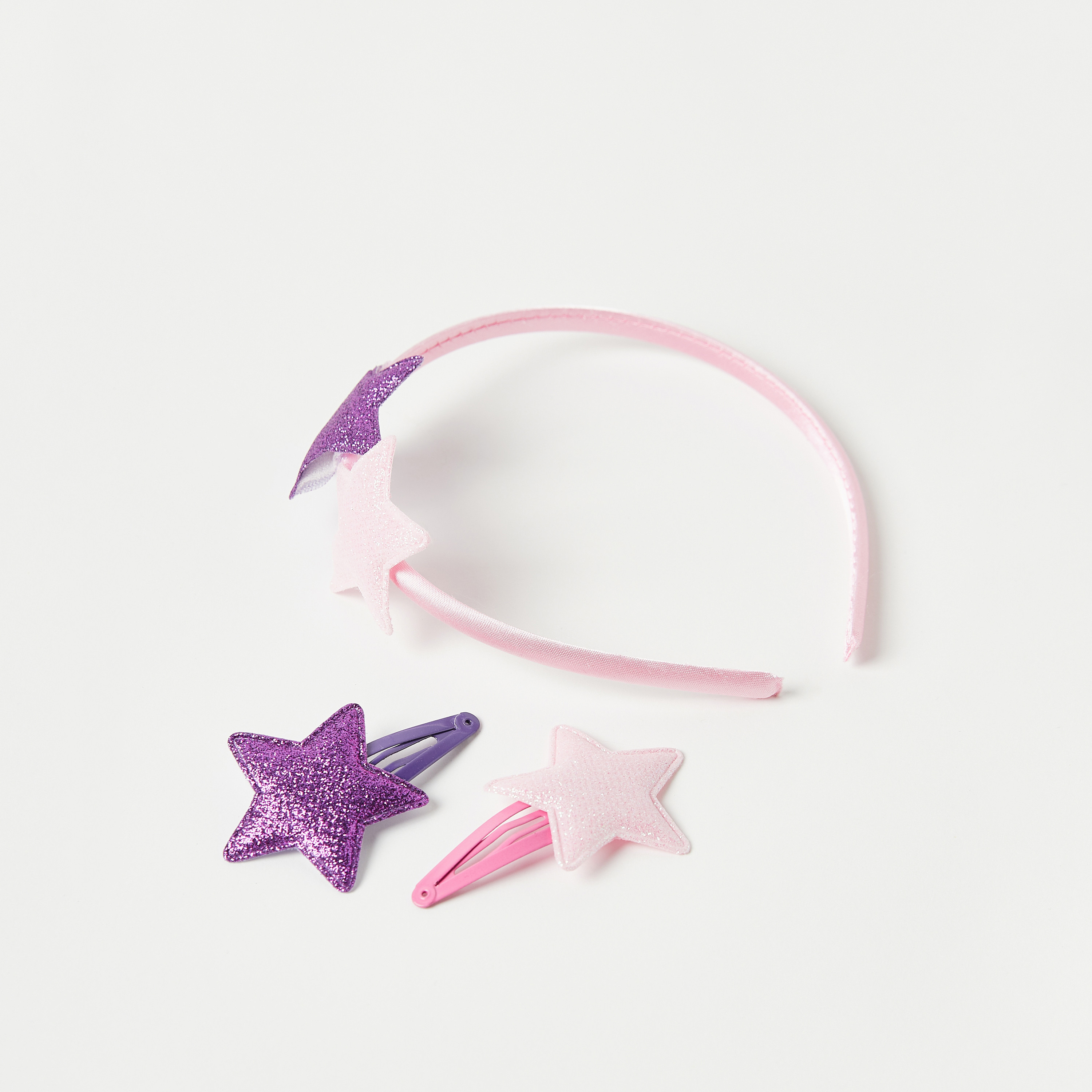 Buy Charmz 3 Piece Star Accent Headband and Hair Clip Set Online