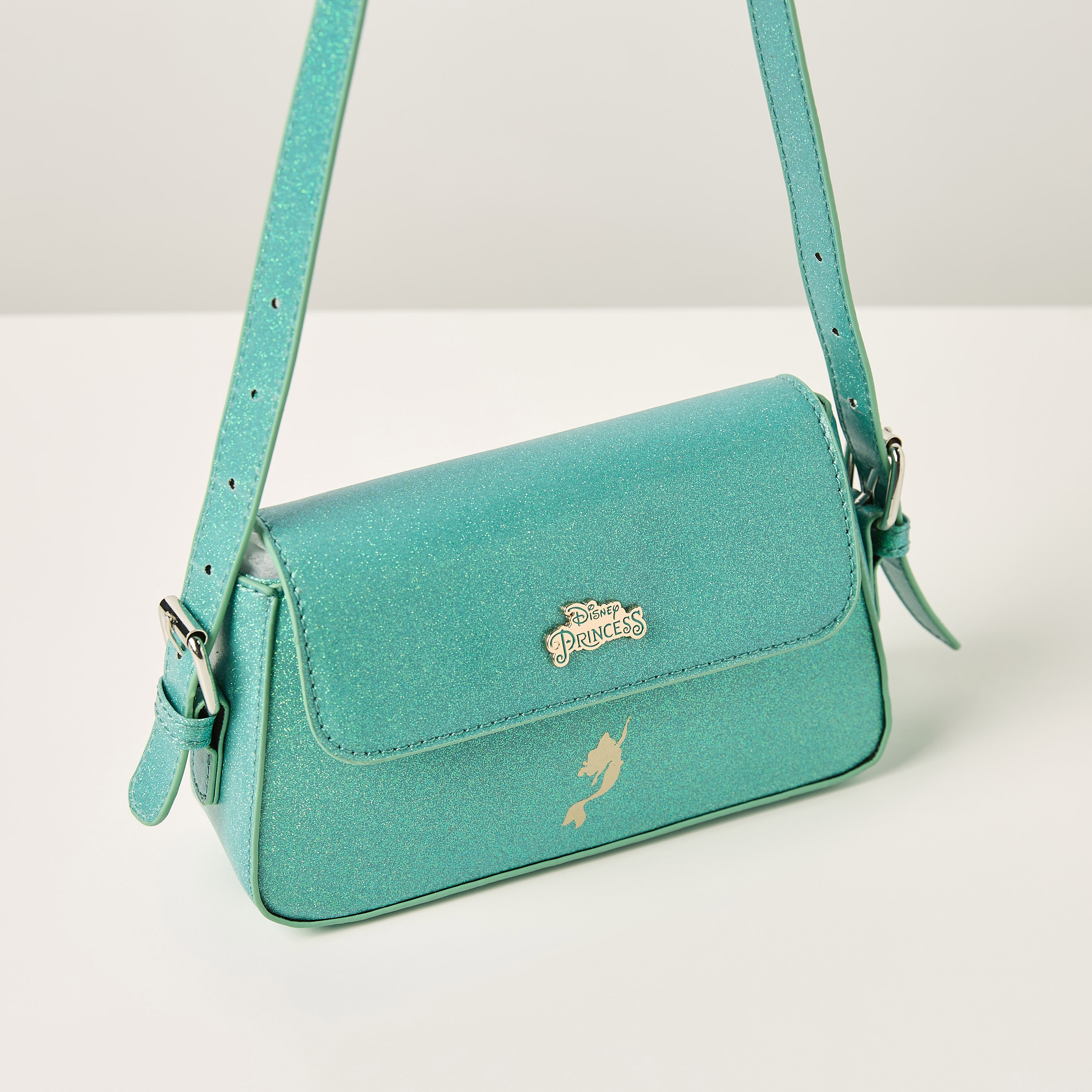 شنطة كروس بودي مزيّنة بالجليتر بحزام قابل للتعديل وزرإغلاق من ديزني-girls-accessories-bags-image-2