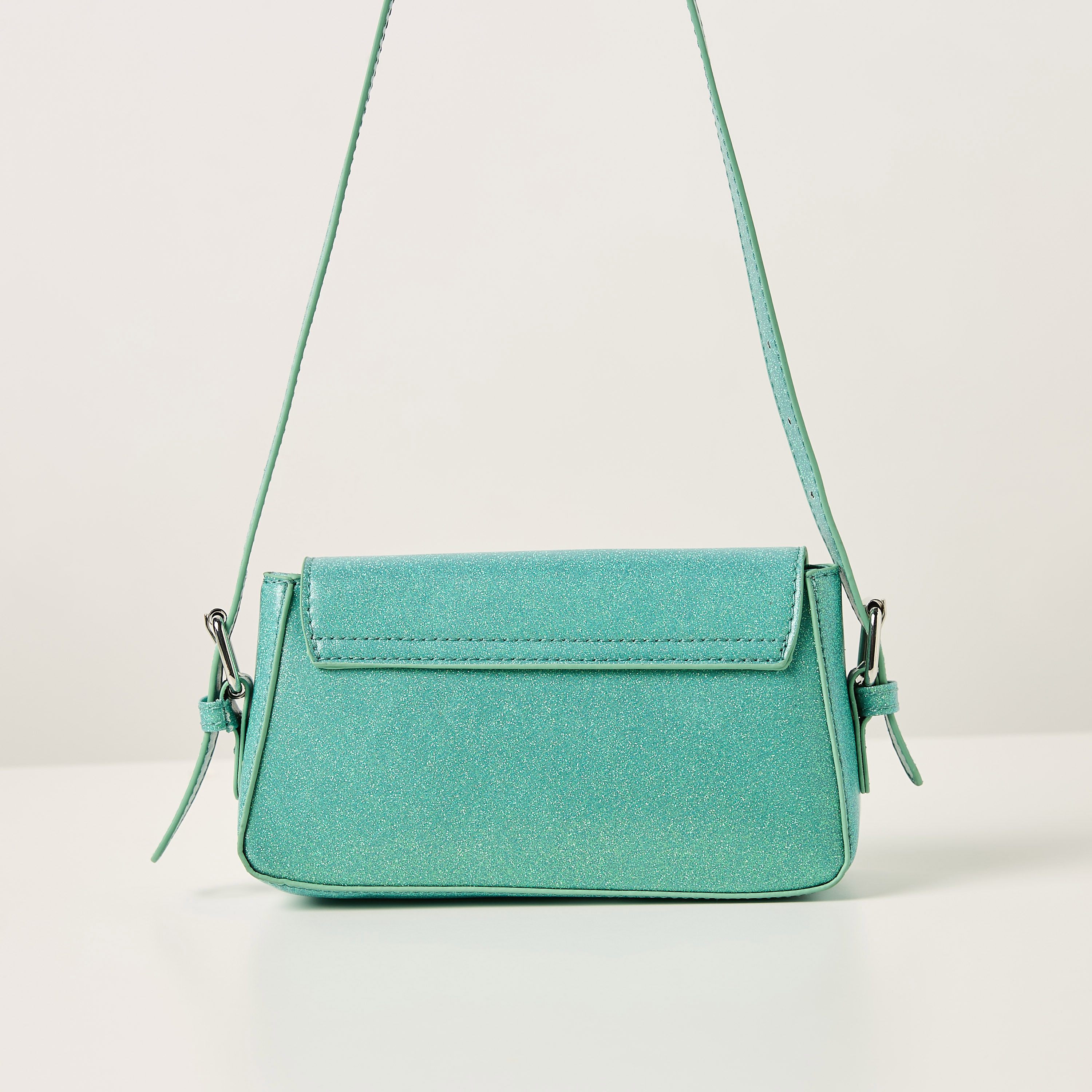 شنطة كروس بودي مزيّنة بالجليتر بحزام قابل للتعديل وزرإغلاق من ديزني-girls-accessories-bags-image-4
