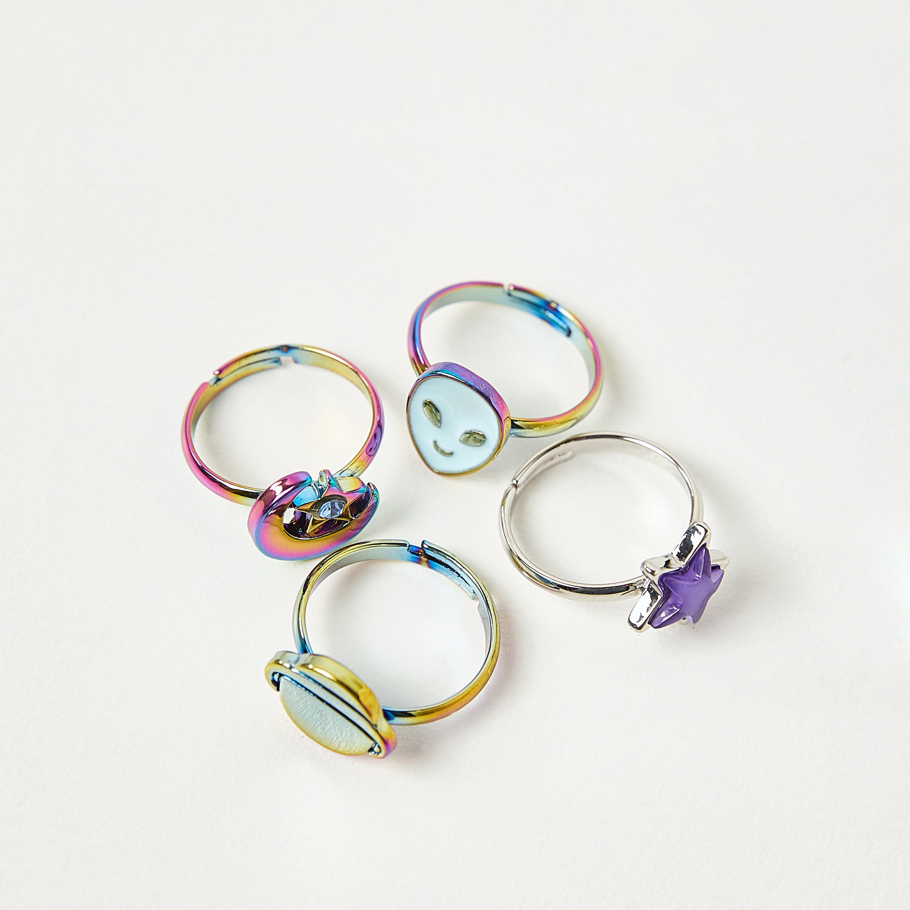 خاتم بتفاصيل مزيّنة من تشارمز- مجموعة من 5 قطع-girls-accessories-jewellery-image-2