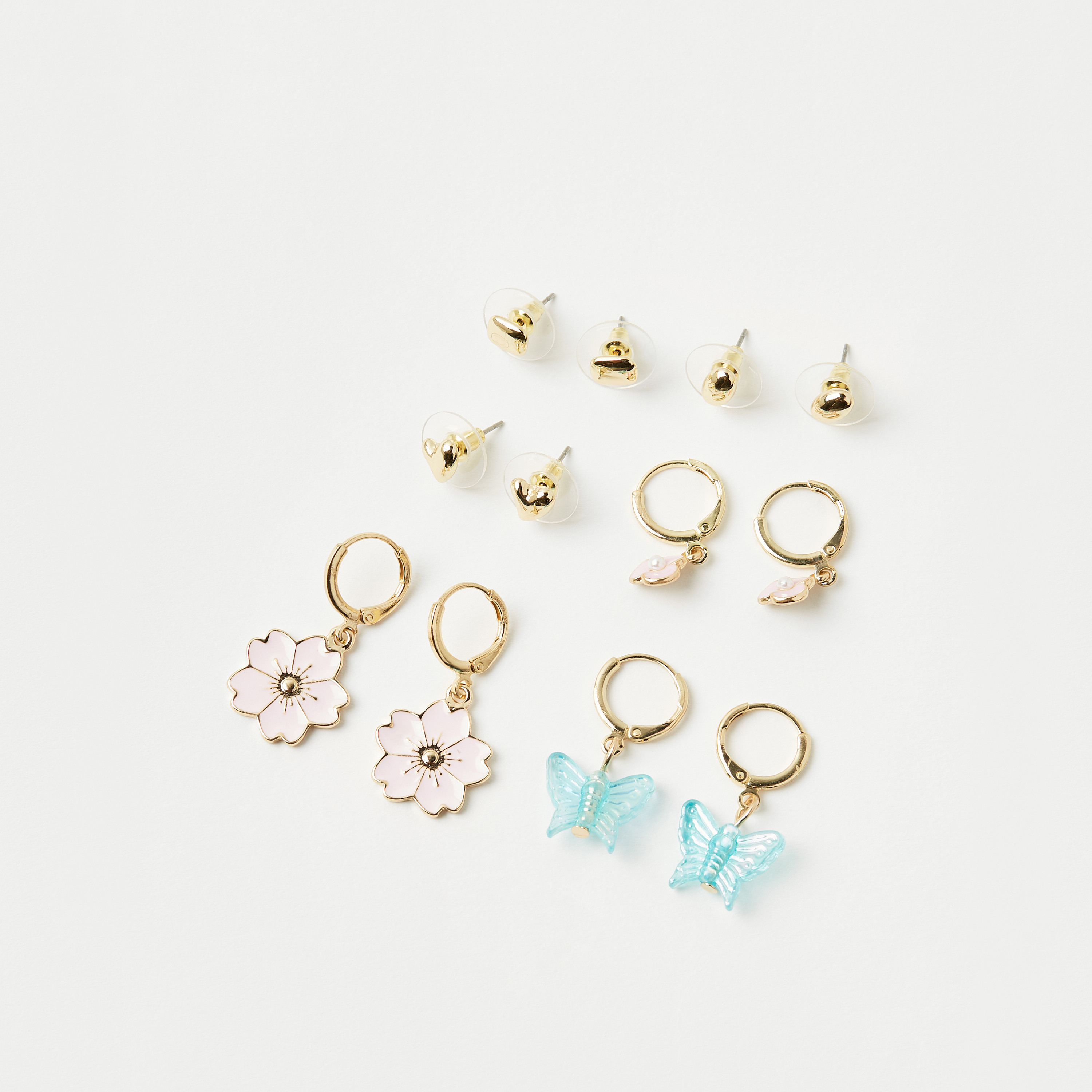 طقم حلقان متنوعة 6 قطع من تشارمز-girls-accessories-jewellery-image-2