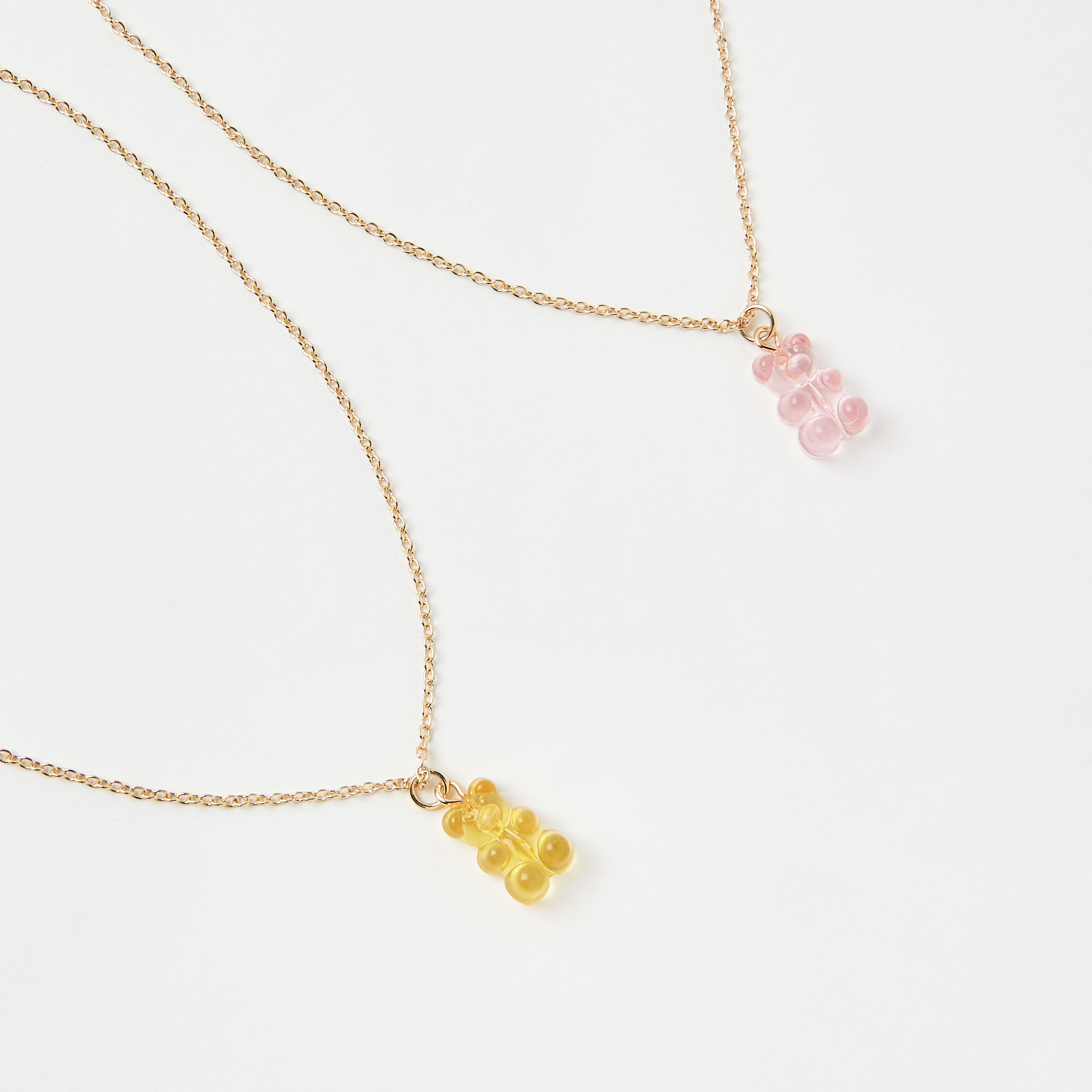 عقد بدلاية دب بمشبك إغلاق من تشارمز- طقم من قطعتين-girls-accessories-jewellery-image-2
