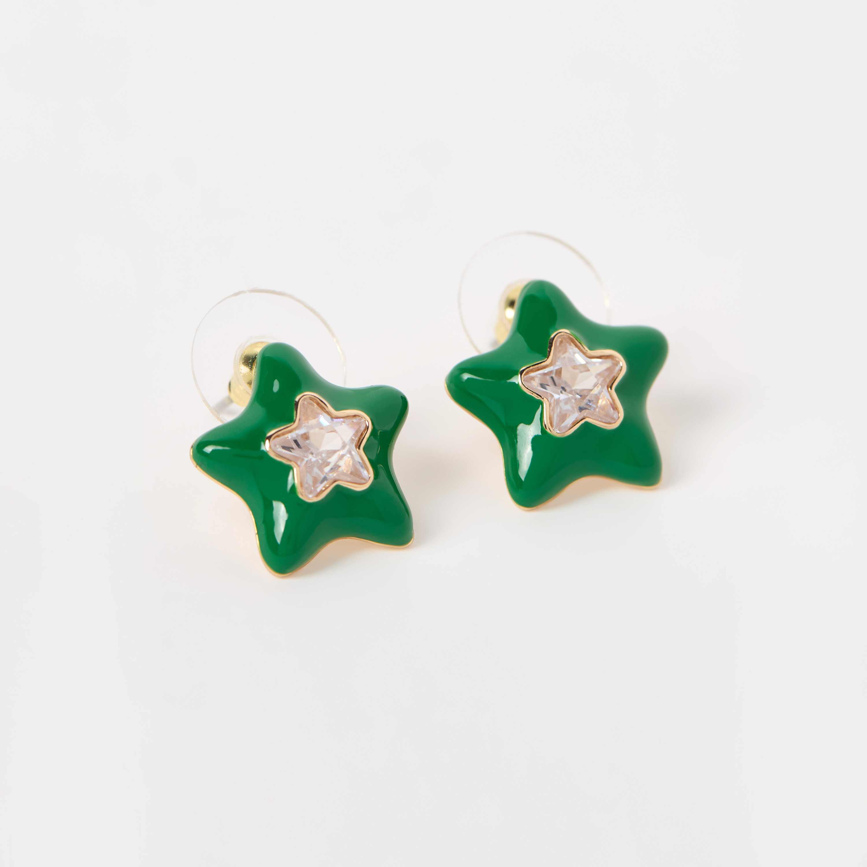 Charmz Star Stud Earrings with Push Back Closure-girls-accessories-jewellery-image-2