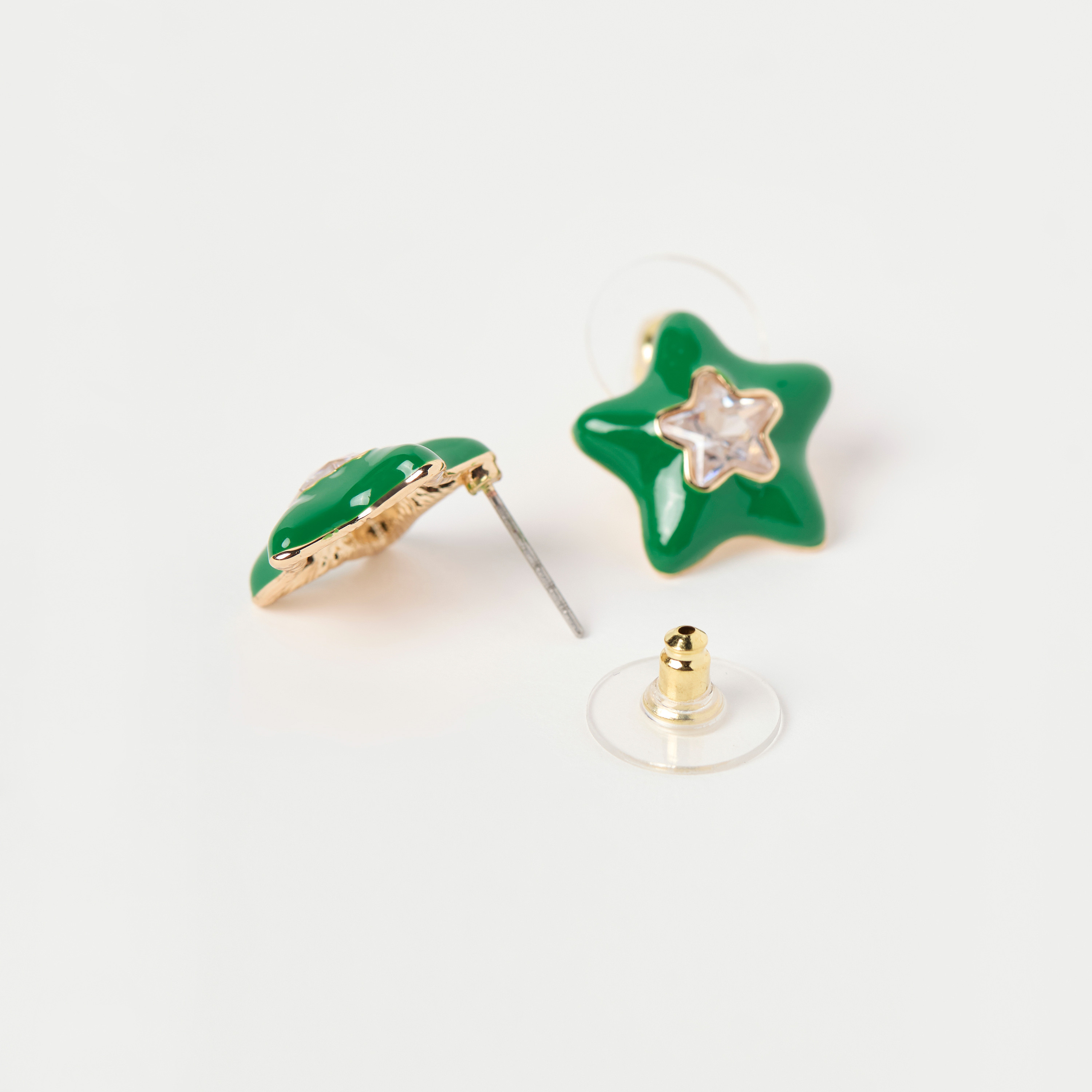 Charmz Star Stud Earrings with Push Back Closure-girls-accessories-jewellery-image-3