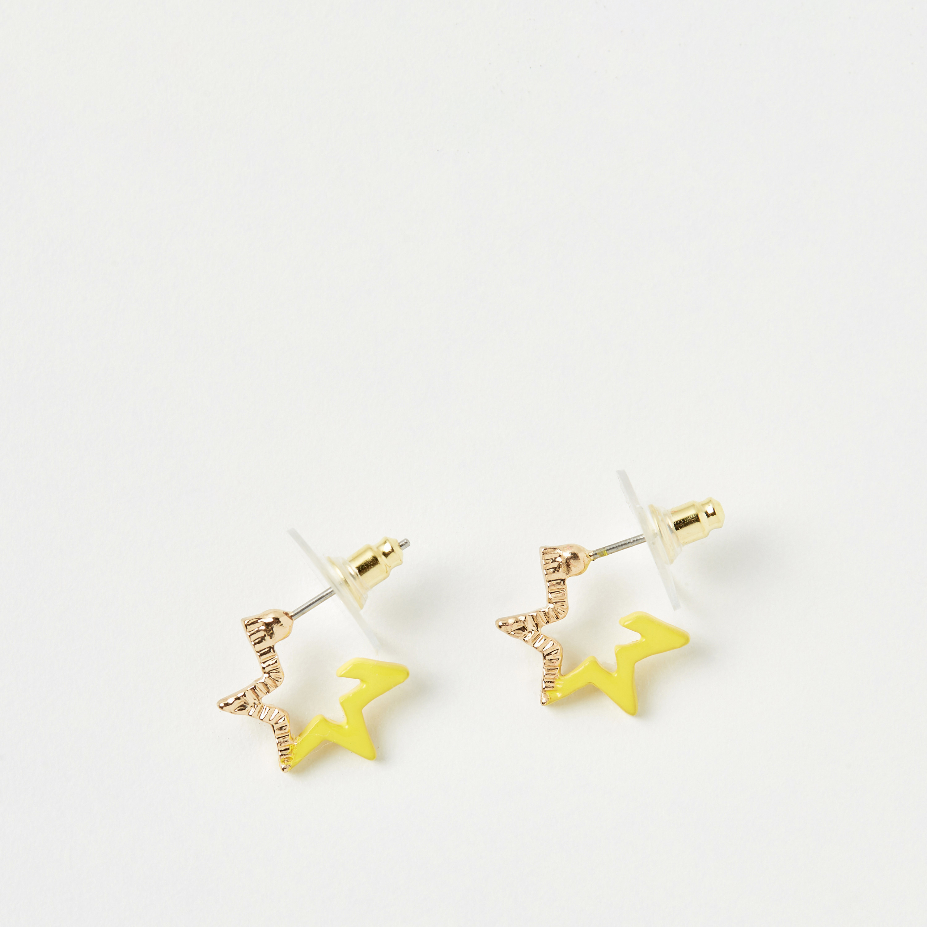 حلق نجمة ومكبس إغلاق خلفي من تشارمز-girls-accessories-jewellery-image-1