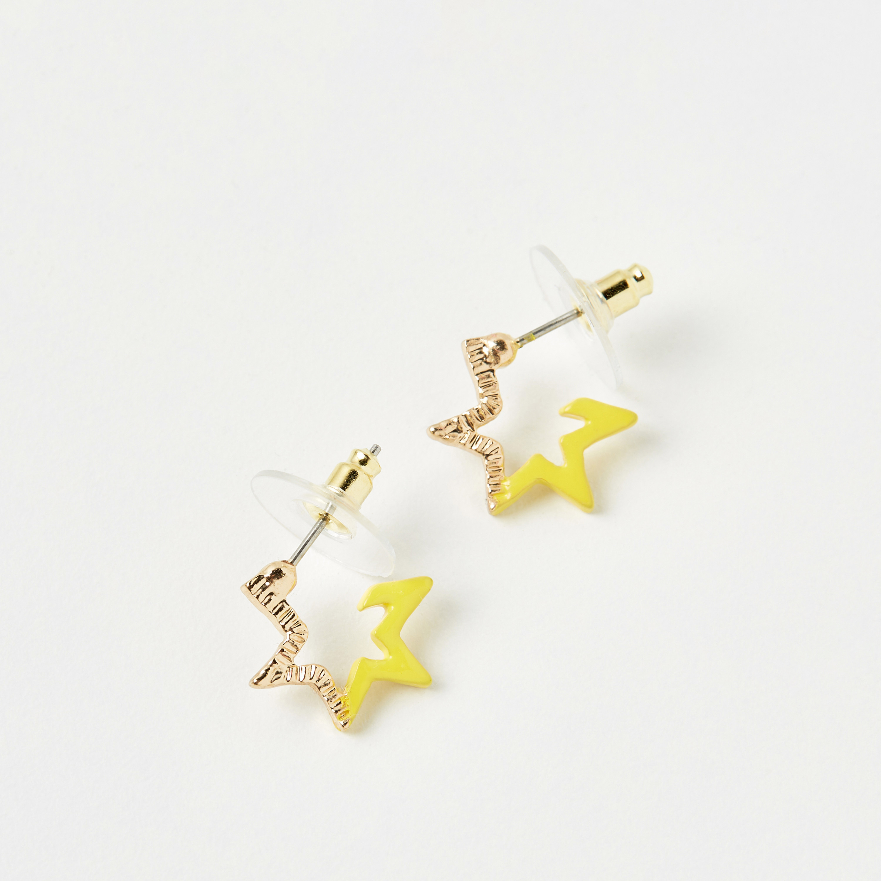 حلق نجمة ومكبس إغلاق خلفي من تشارمز-girls-accessories-jewellery-image-2
