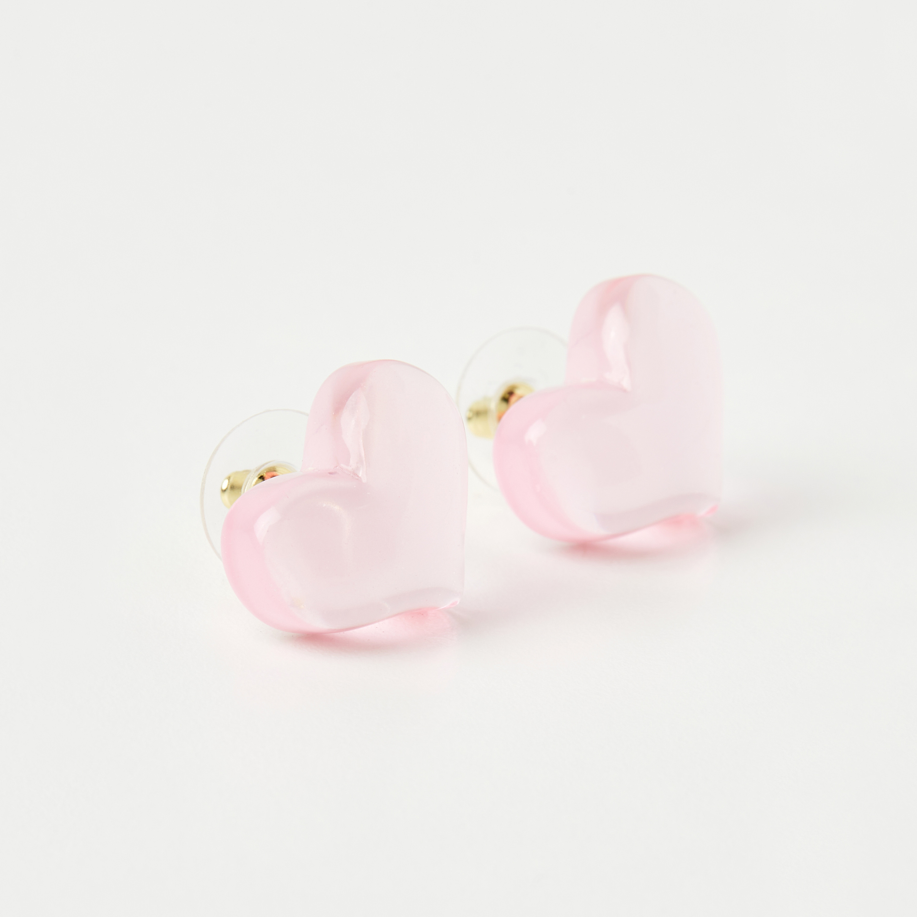 Charmz Heart Shape Earring with Pushback Closure-girls-accessories-jewellery-image-2
