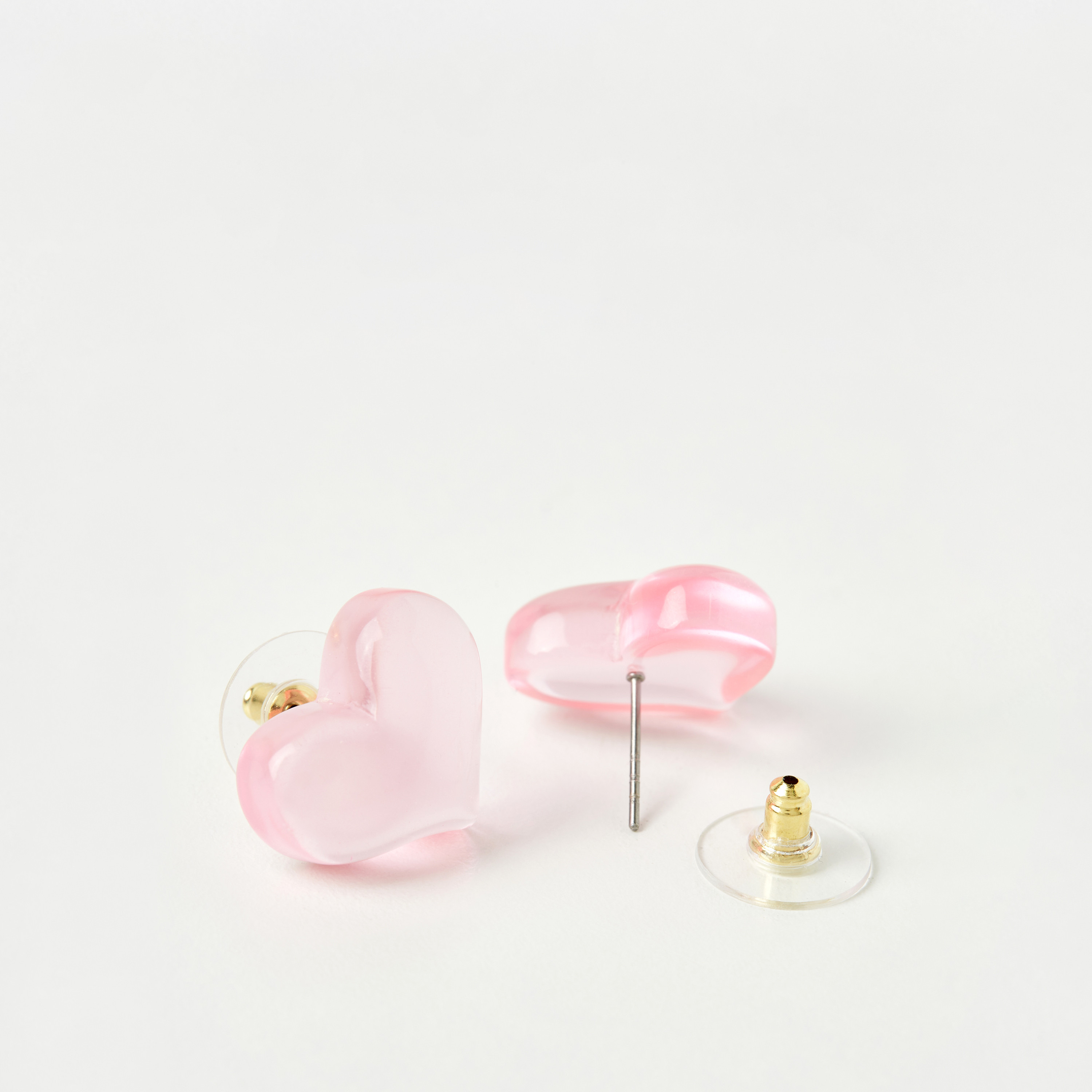 Charmz Heart Shape Earring with Pushback Closure-girls-accessories-jewellery-image-3