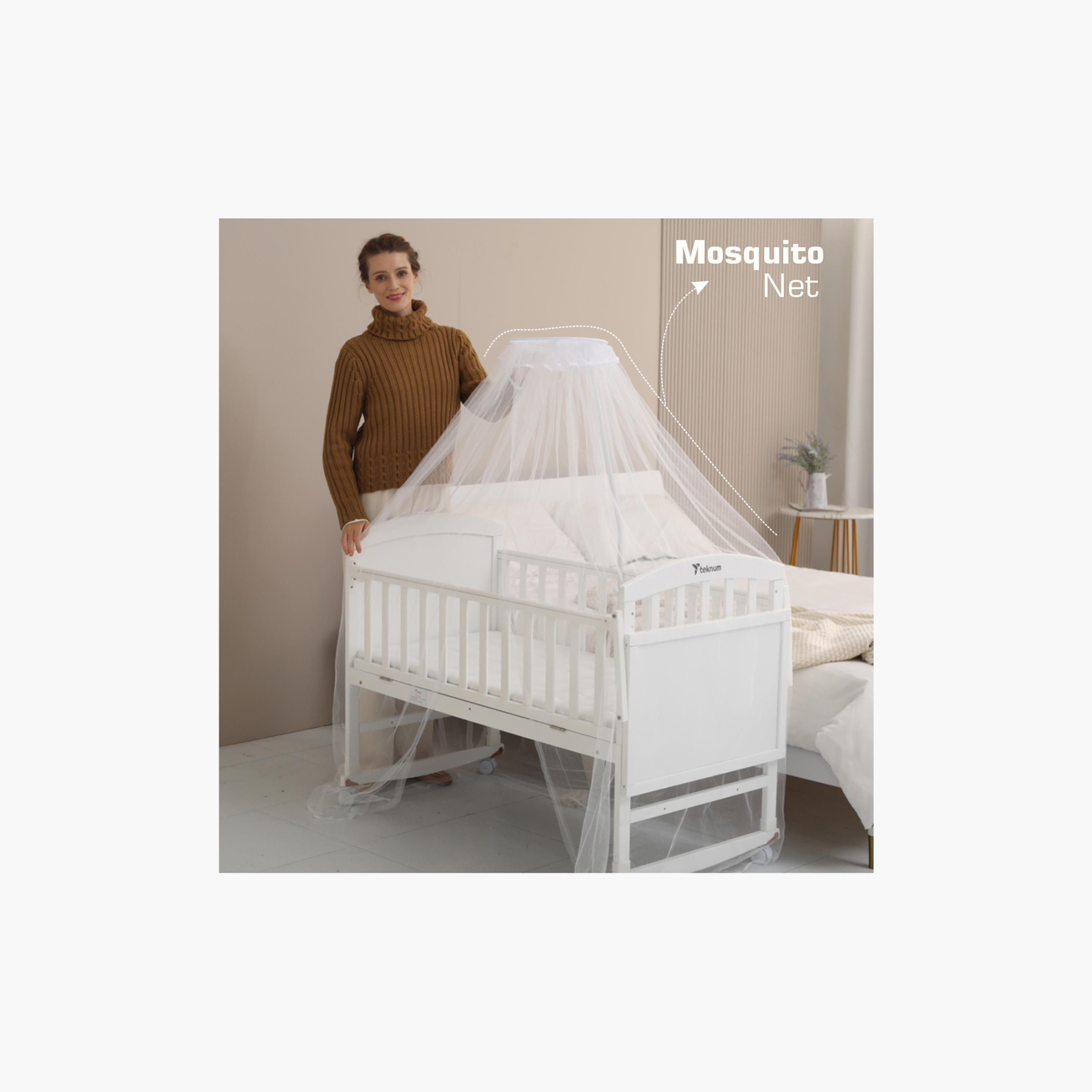 سرير 7 في 1 قابل للتحول مع مرتبة وشبكة بعوض من تيكنوم - 0-12 سنة-baby-nursery-furniture-cribsandbeds-babycribs-image-4