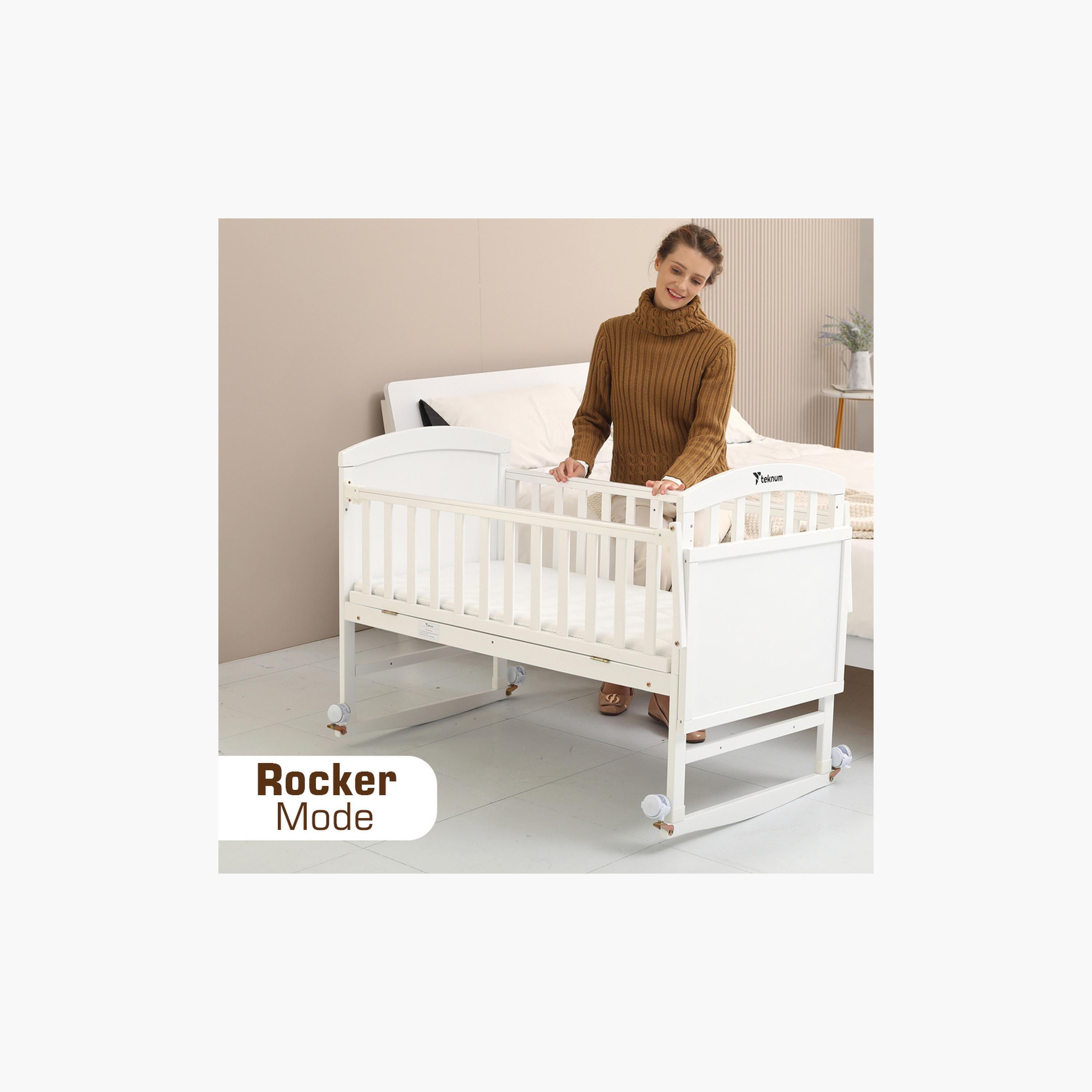 سرير 7 في 1 قابل للتحول مع مرتبة وشبكة بعوض من تيكنوم - 0-12 سنة-baby-nursery-furniture-cribsandbeds-babycribs-image-3