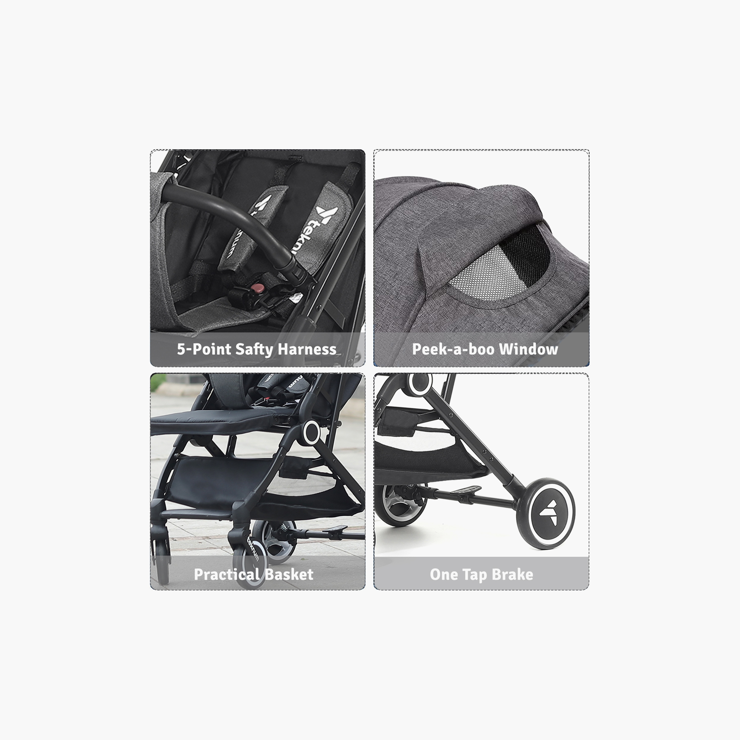 Teknum Travel Cabin Stroller with Coffee Cup Holder-baby-gear-strollersandprams-strollers-image-3