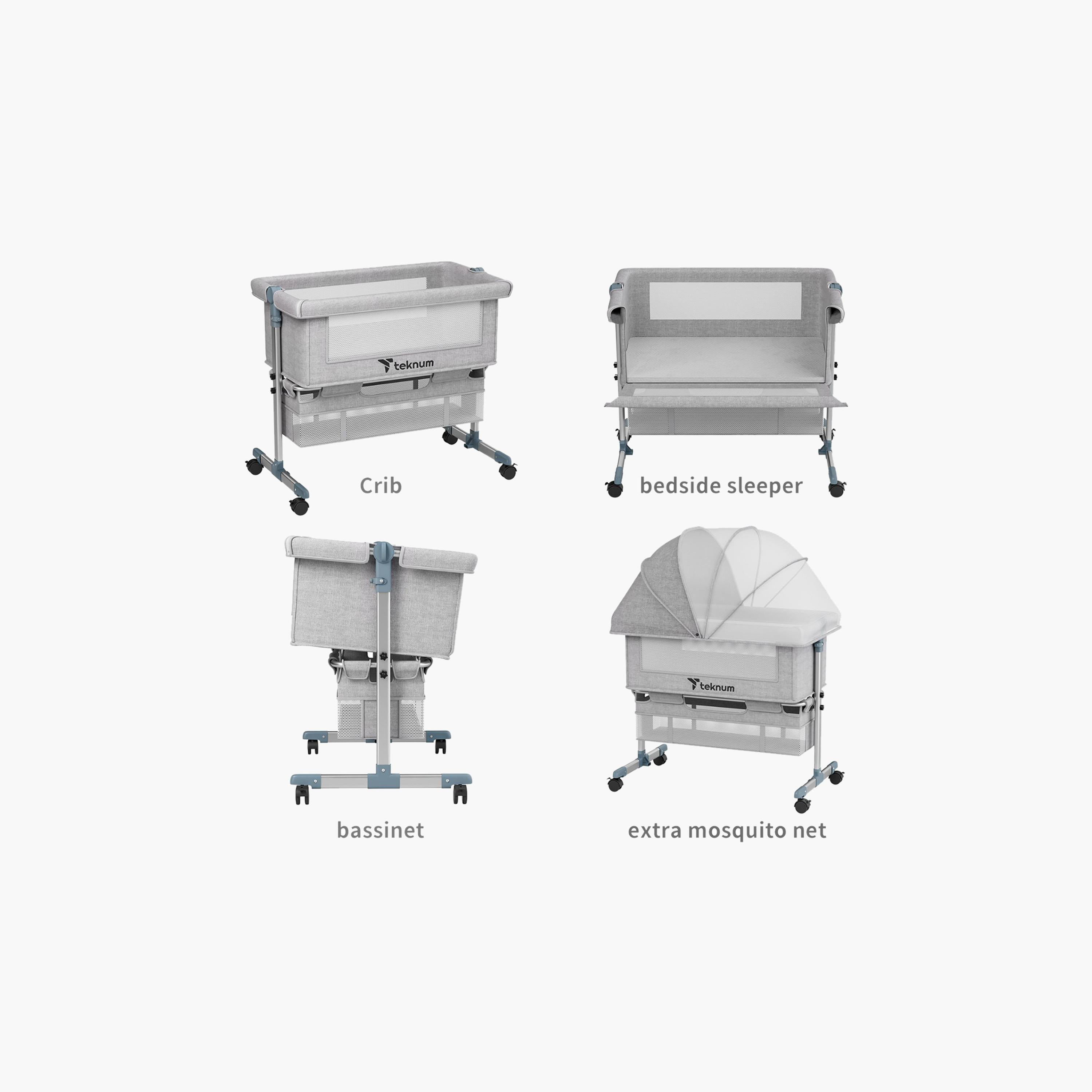 Teknum Bedside Crib-baby-nursery-furniture-cribsandbeds-bassinets-image-2