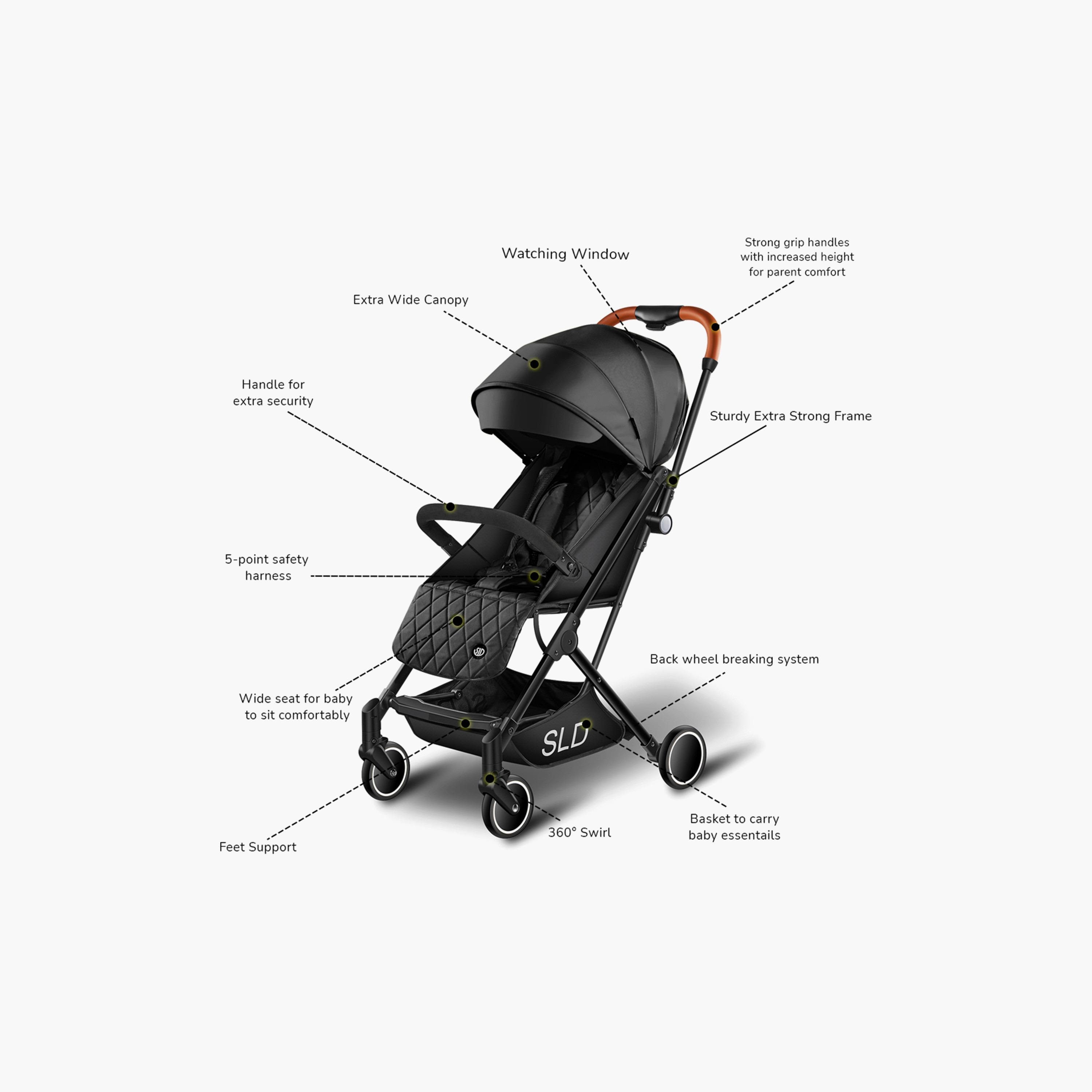 Teknum SLD Travel Lite Stroller with Carry Bag-baby-gear-strollersandprams-strollers-image-3