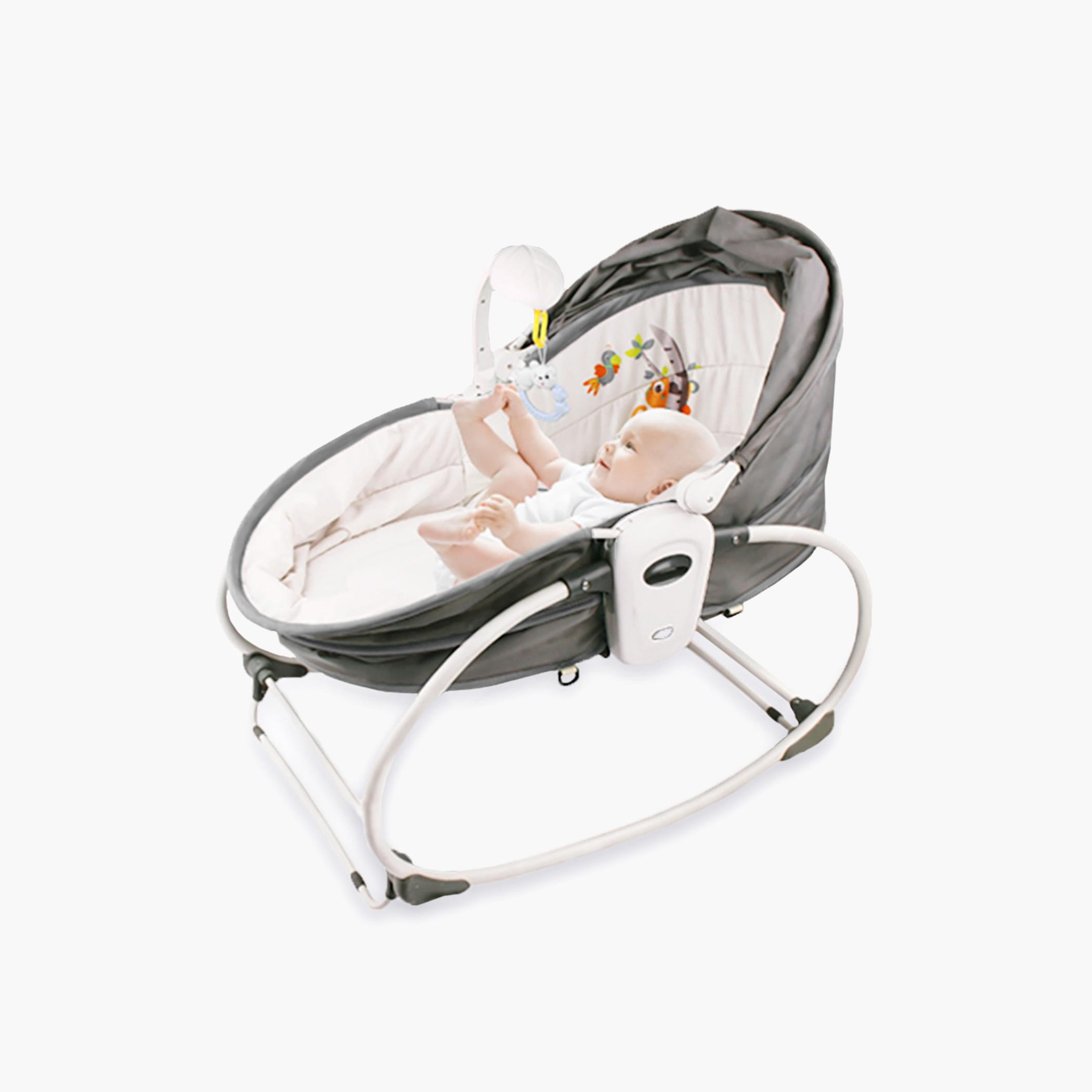 Teknum 5-in-1 Cozy Rocker Bassinet with Awning and Mosquito Net-baby-nursery-furniture-cribsandbeds-bassinets-image-1