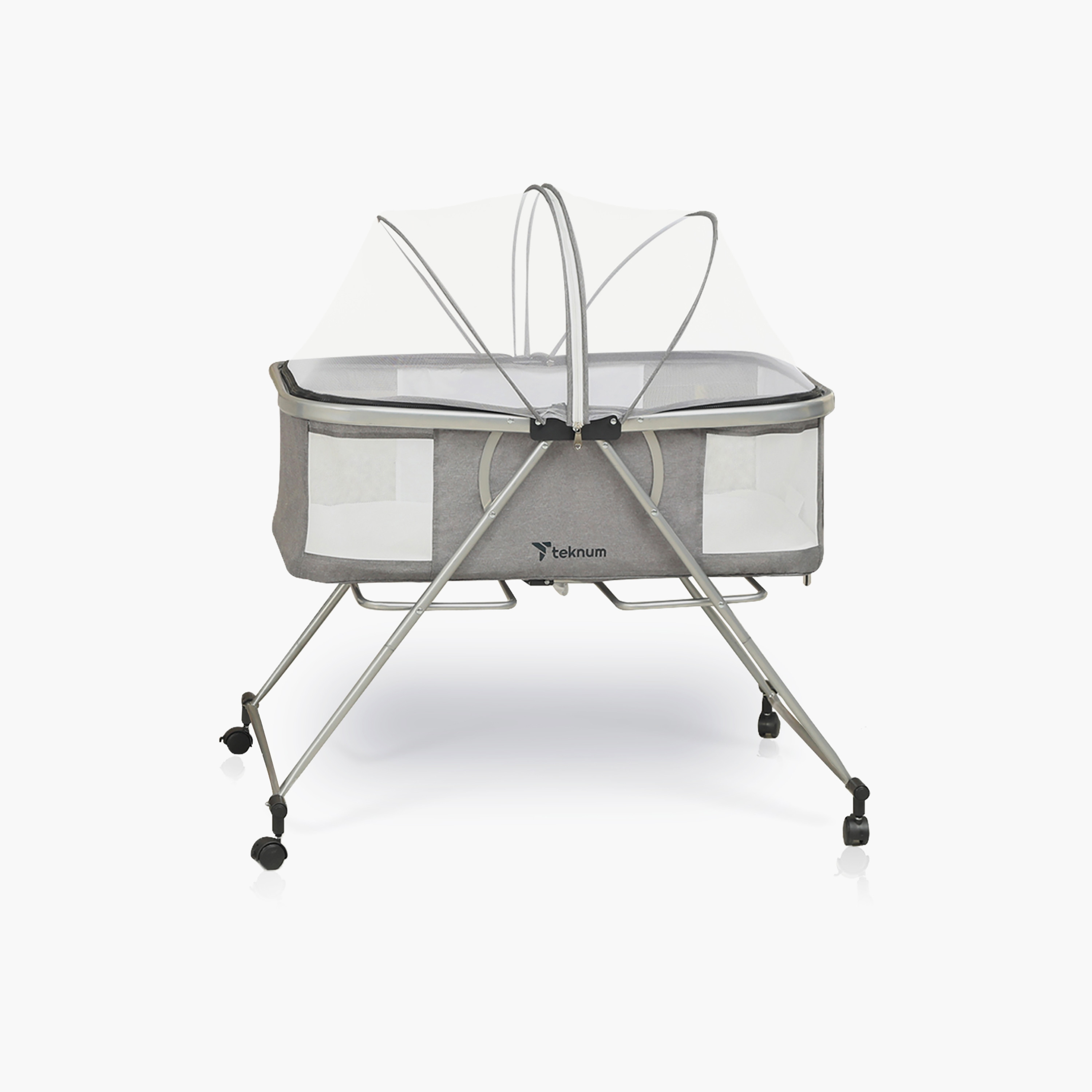 Teknum 3-in-1 Baby Cradle with Mosquito Net and Wheels-baby-nursery-furniture-cribsandbeds-bassinets-image-1
