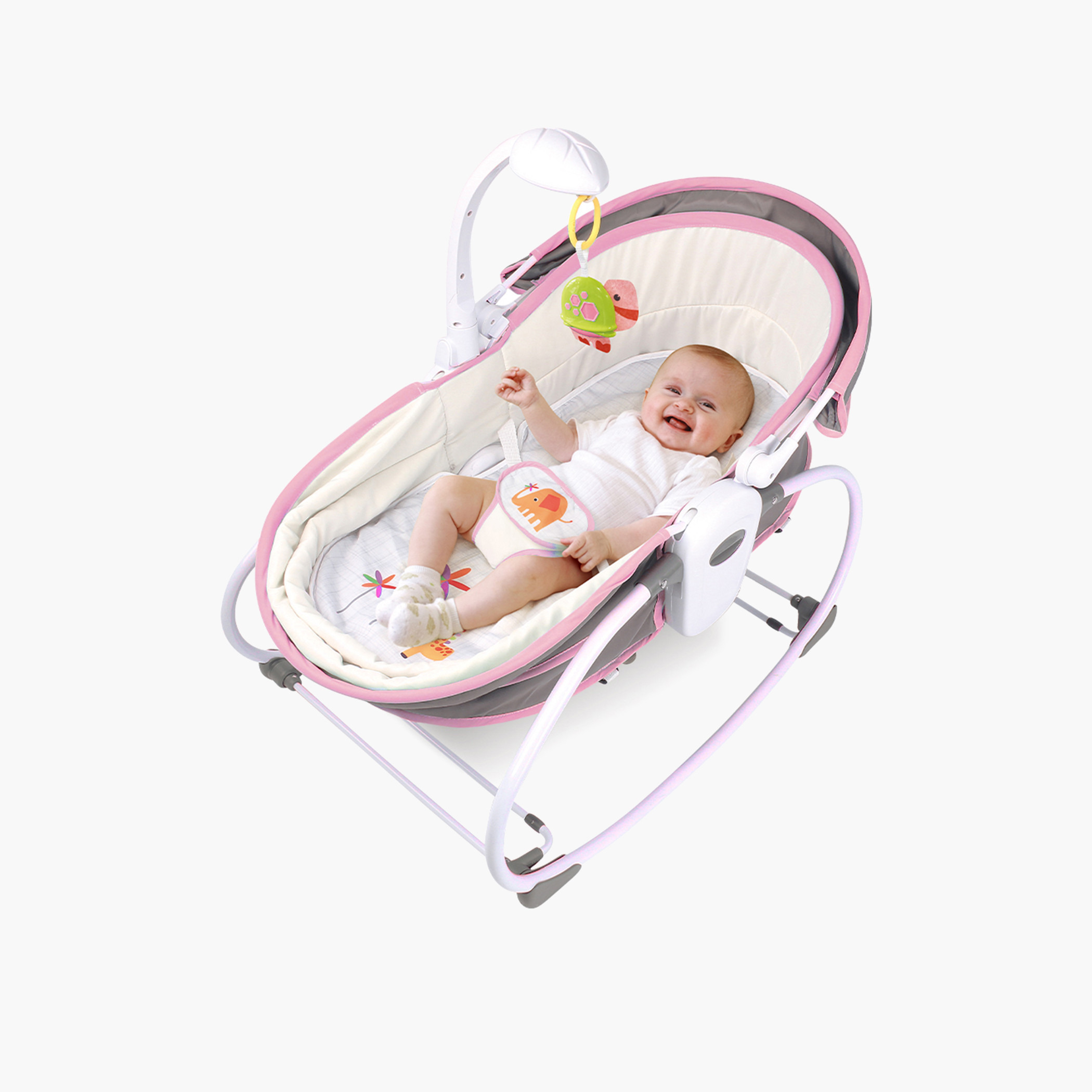 Teknum 5-in-1 Cozy Rocker Bassinet with Awning and Mosquito Net-baby-nursery-furniture-cribsandbeds-bassinets-image-4