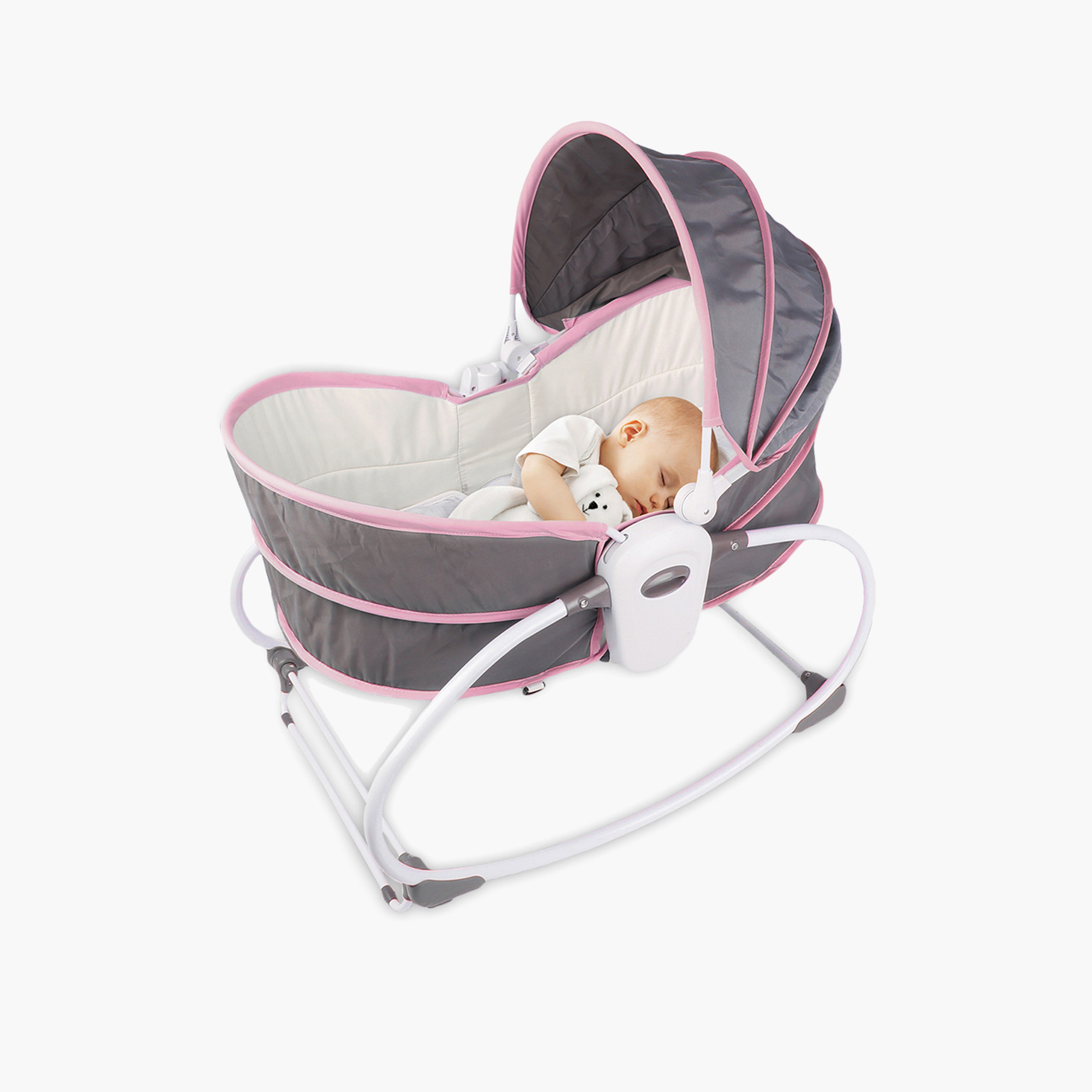 Teknum 5-in-1 Cozy Rocker Bassinet with Awning and Mosquito Net-baby-nursery-furniture-cribsandbeds-bassinets-image-5