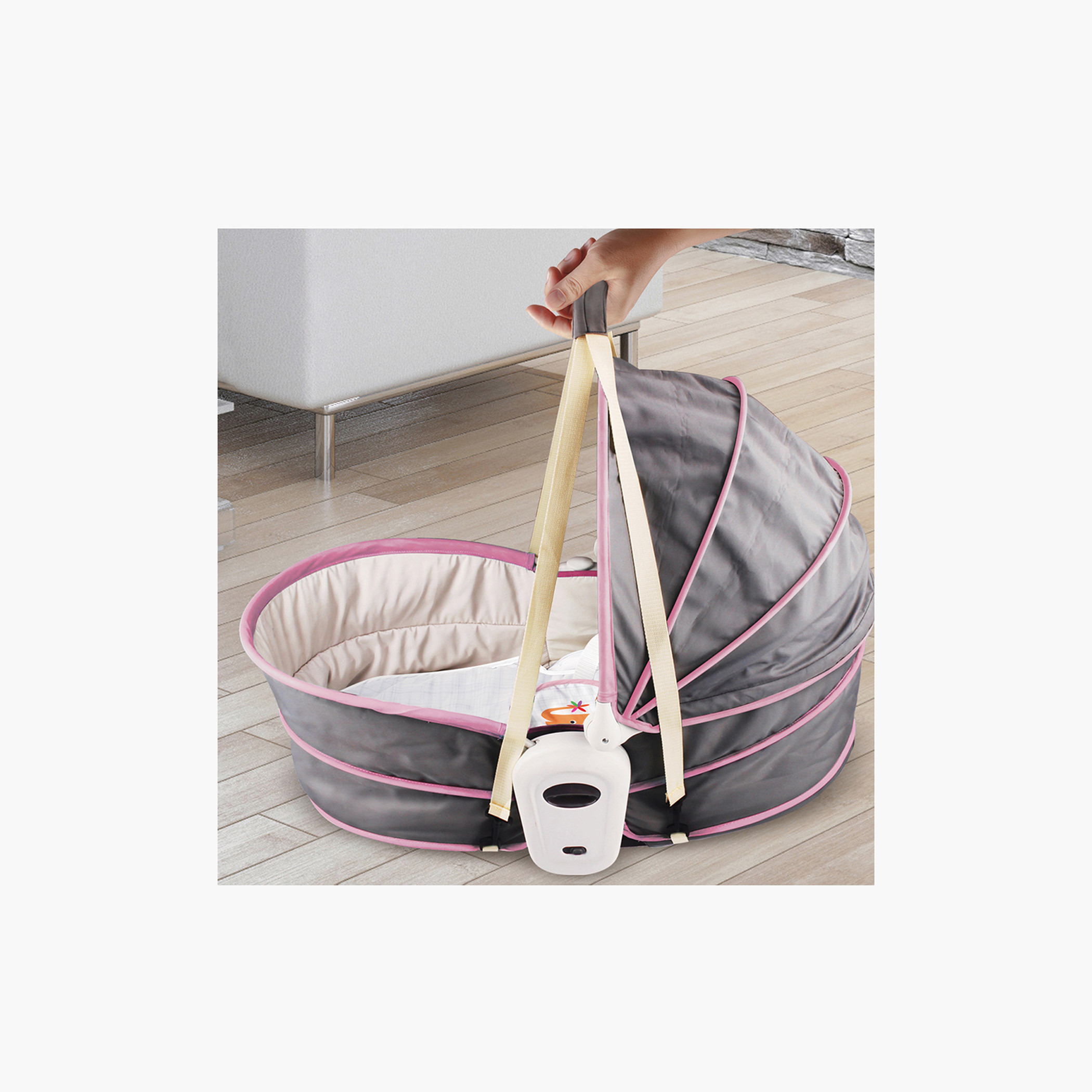 Teknum 5-in-1 Cozy Rocker Bassinet with Awning and Mosquito Net-baby-nursery-furniture-cribsandbeds-bassinets-image-8