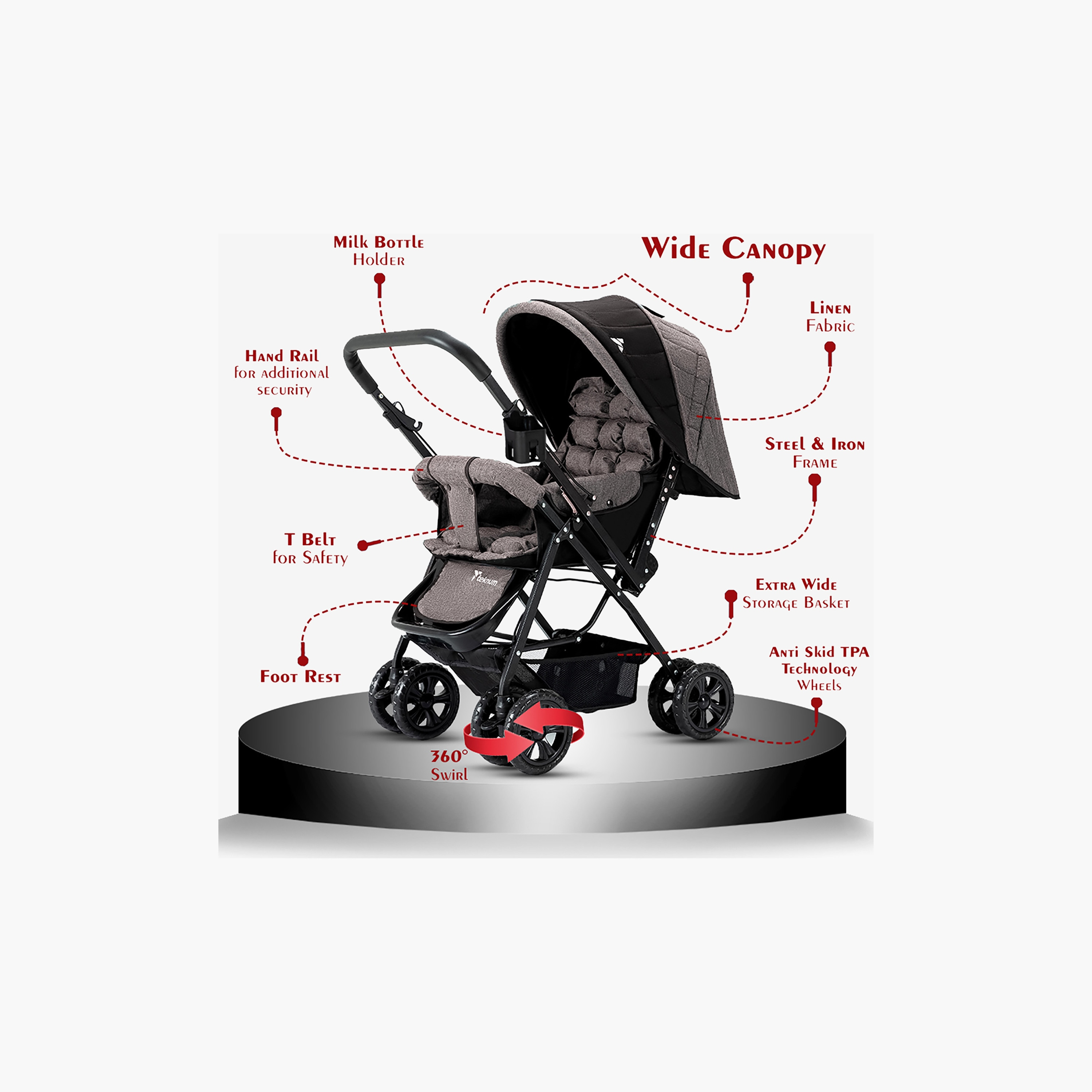 عربة أطفال قابلة للعكس لوك آت مي من تيكنوم-baby-gear-strollersandprams-strollers-image-3