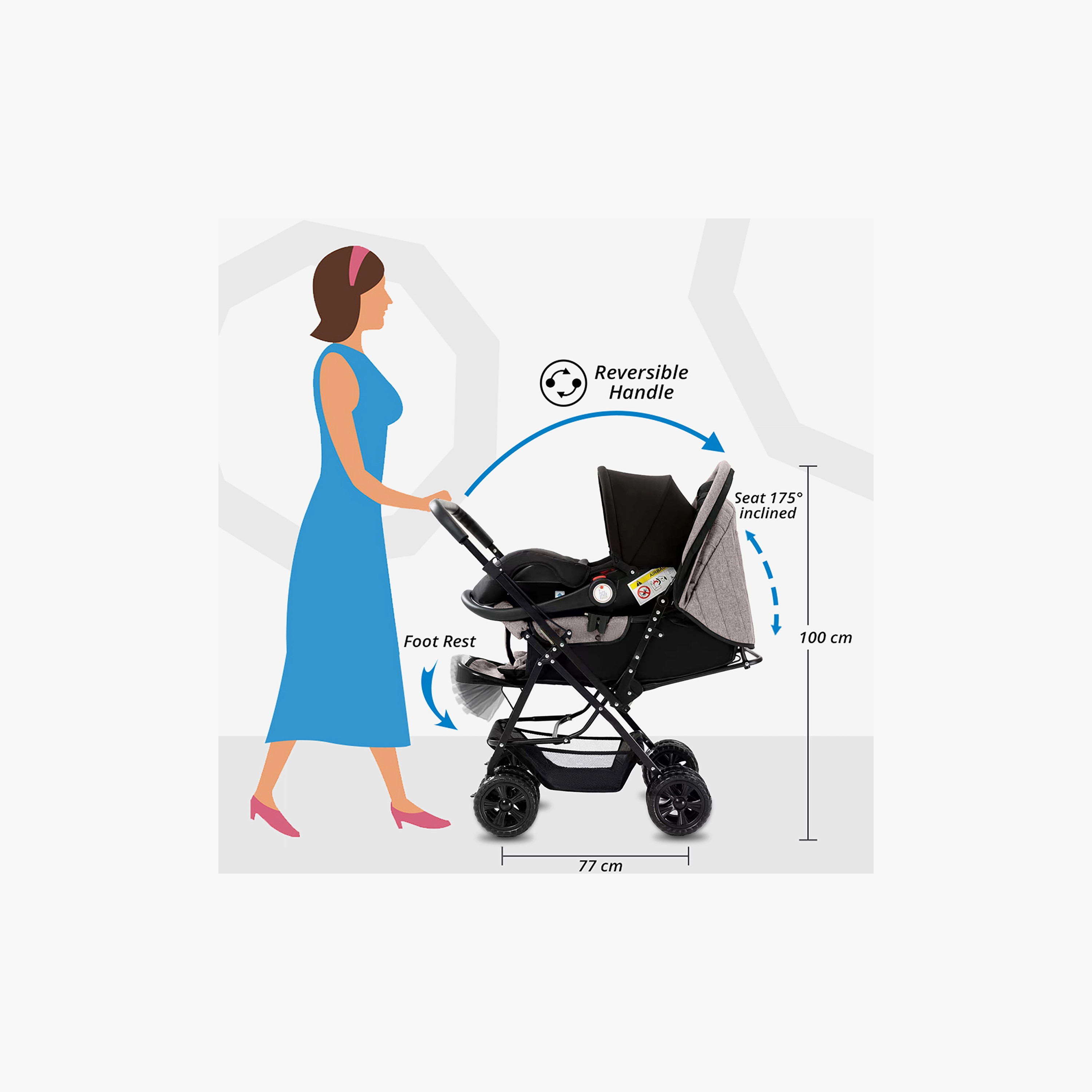 عربة أطفال قابلة للعكس لوك آت مي من تيكنوم-baby-gear-strollersandprams-strollers-image-5