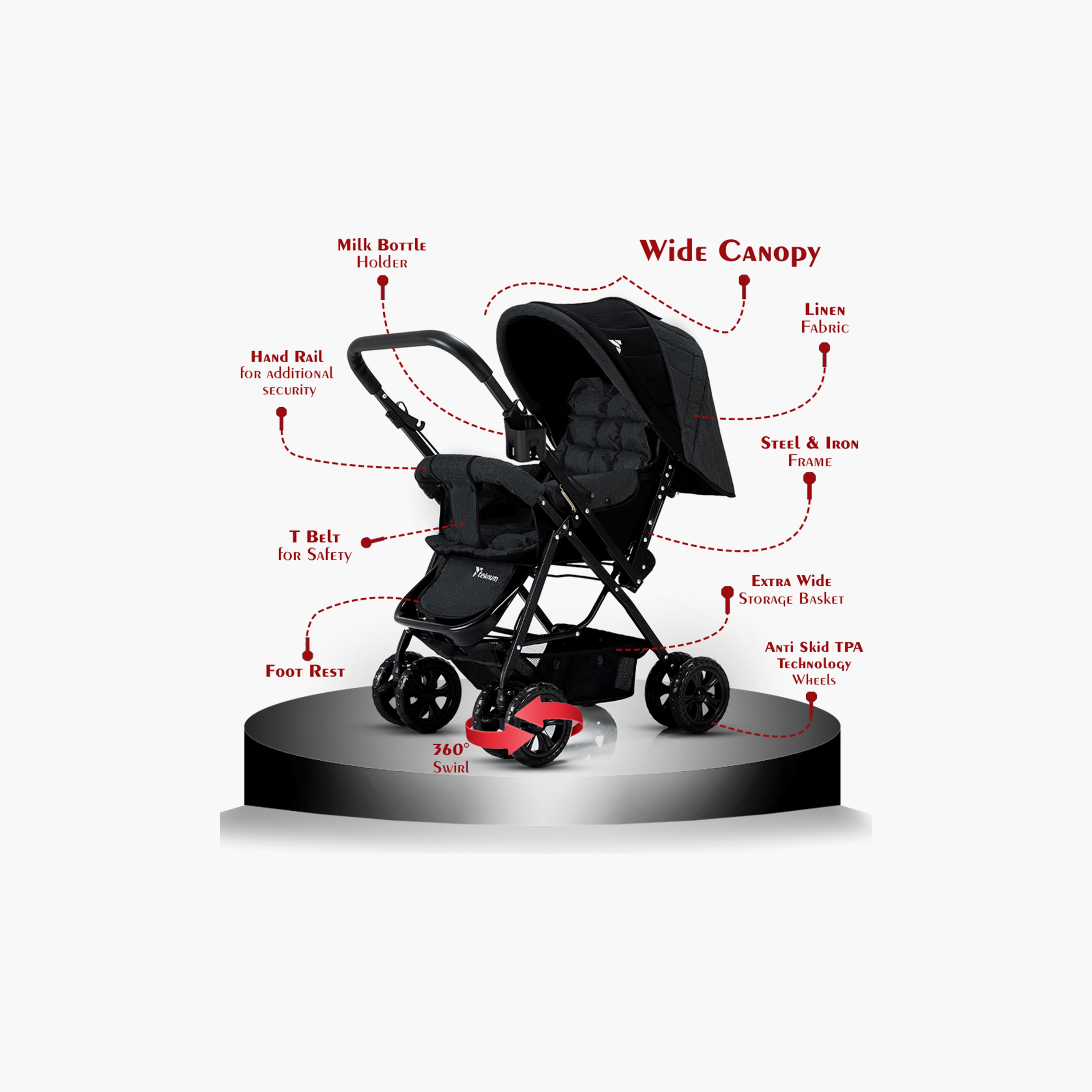 عربة أطفال قابلة للعكس لوك آت مي من تيكنوم-baby-gear-strollersandprams-strollers-image-5