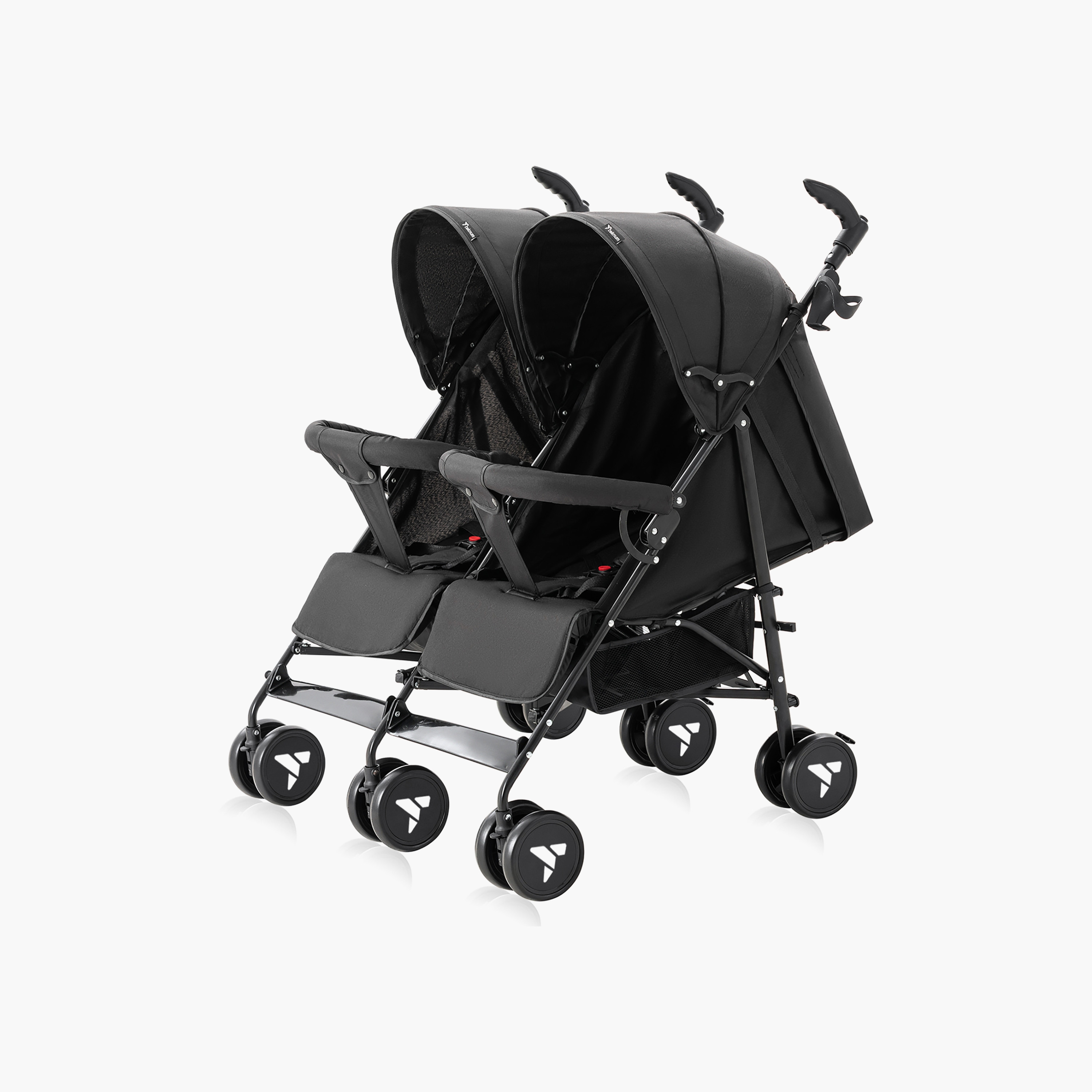 Teknum Twin Stroller Fellow, Black-baby-gear-strollersandprams-strollers-image-1