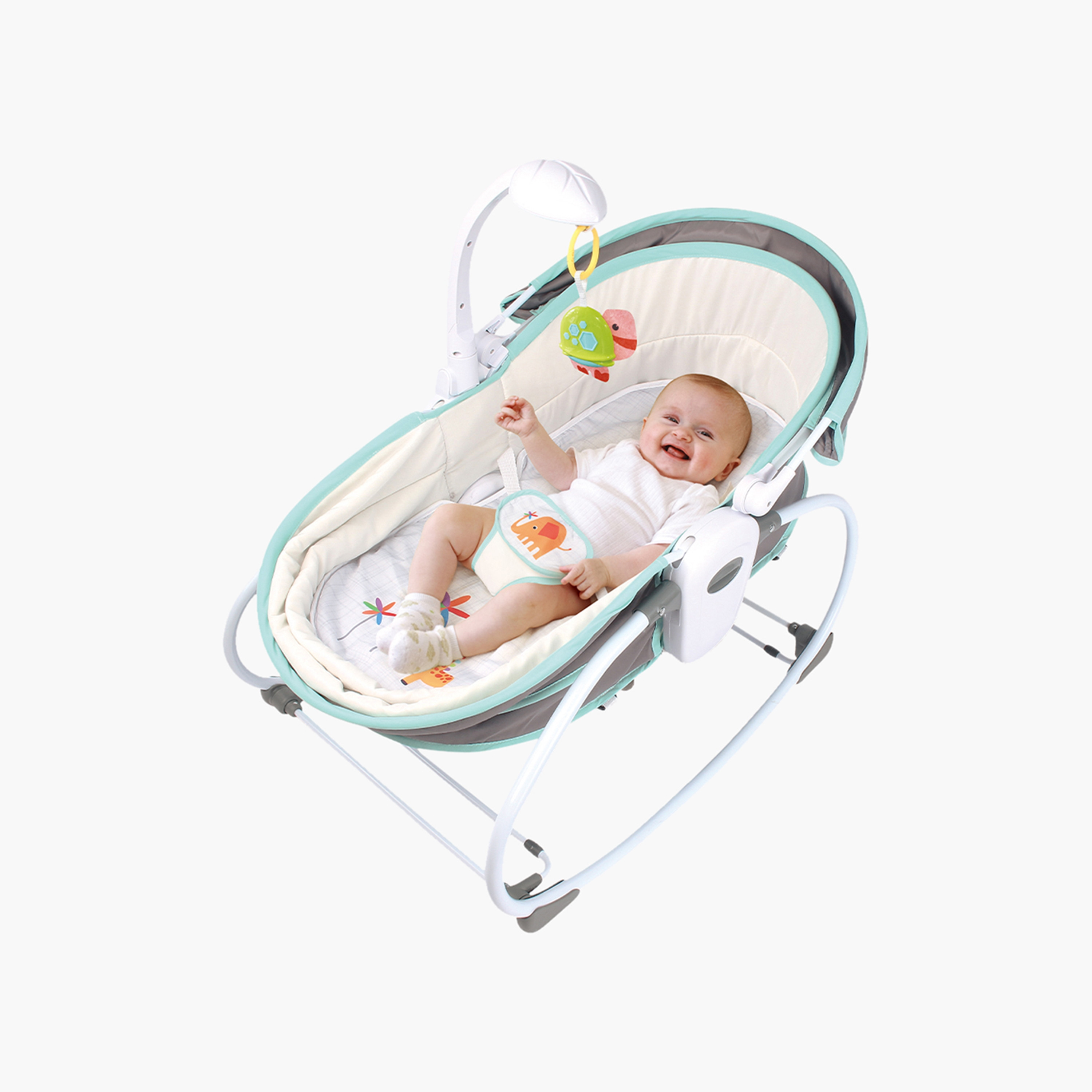 Infans in rocking bassinet for mantra newborn baby