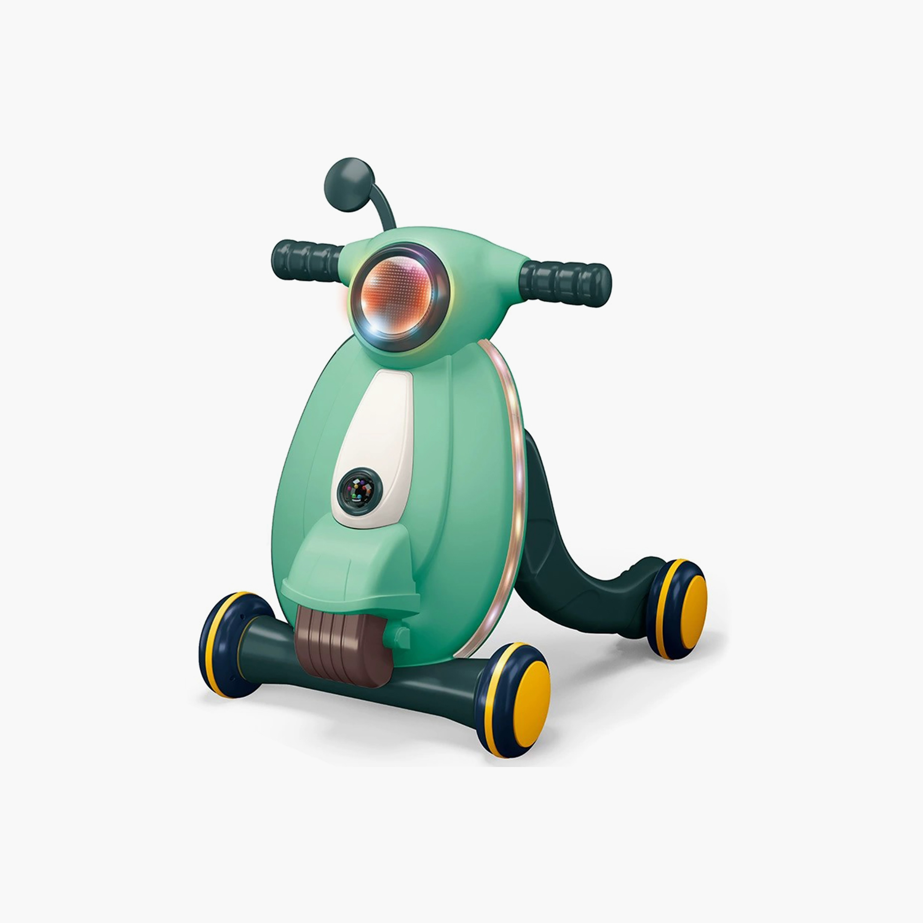 Little Story Multifunctional Baby Walker With Light & Music, Fun & Learning Toy, Green-baby-infantactivity-walkers-image-1