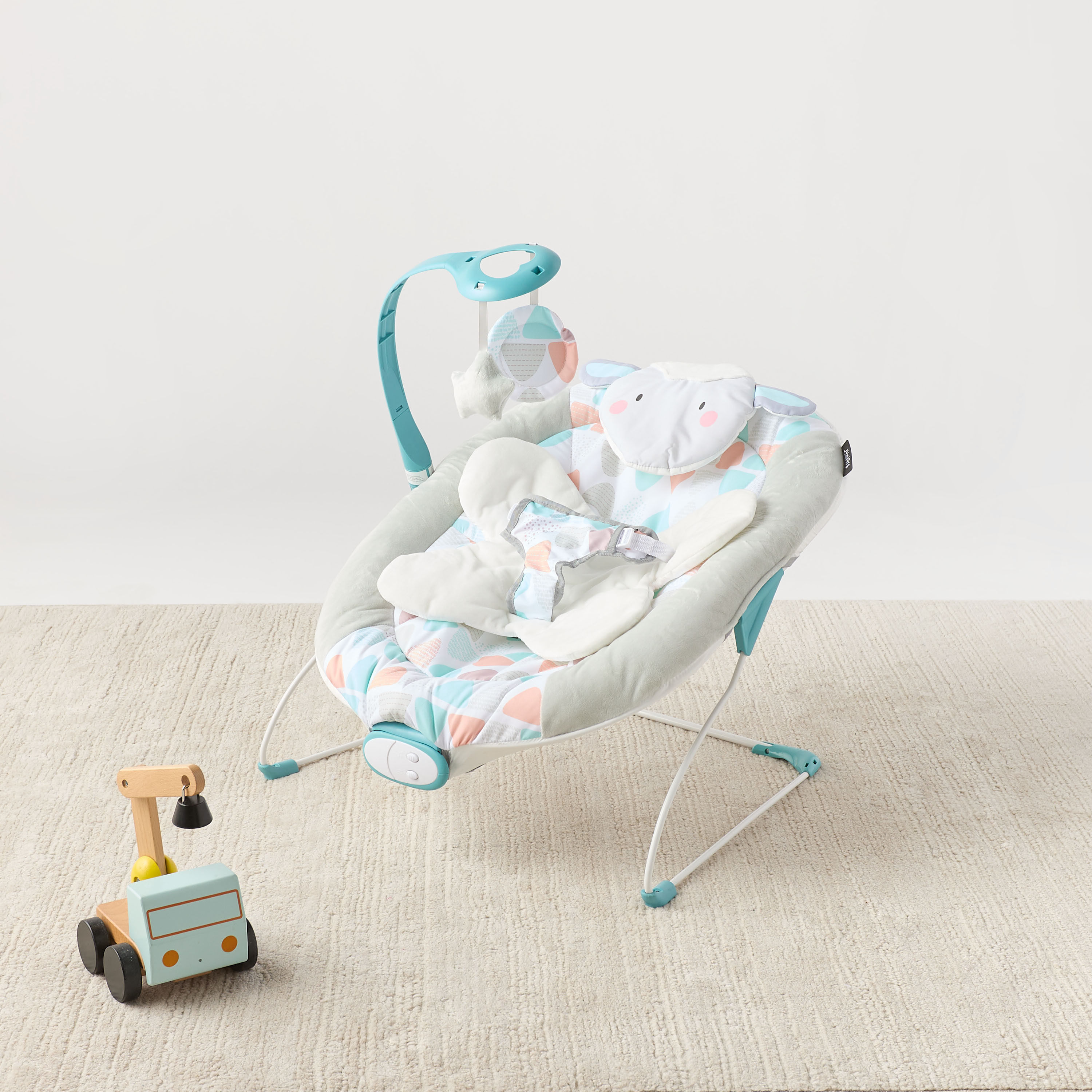 Juniors Eleanor Koala Applique Bouncer with Detachable Toy Bar-baby-infantactivity-bouncers-image-1