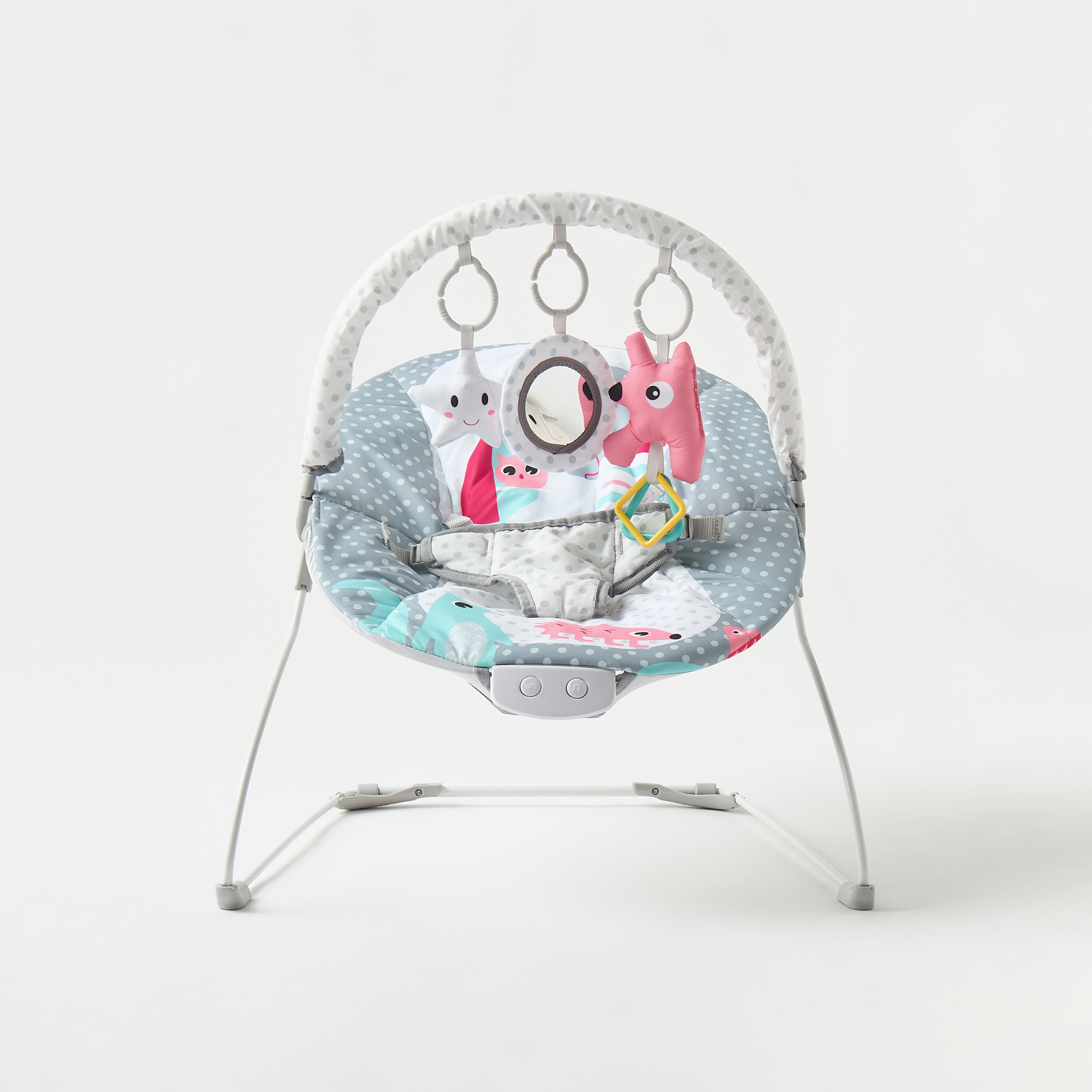 Juniors Amy Printed Bouncer with Detachable Toy Bar-baby-infantactivity-bouncers-image-2