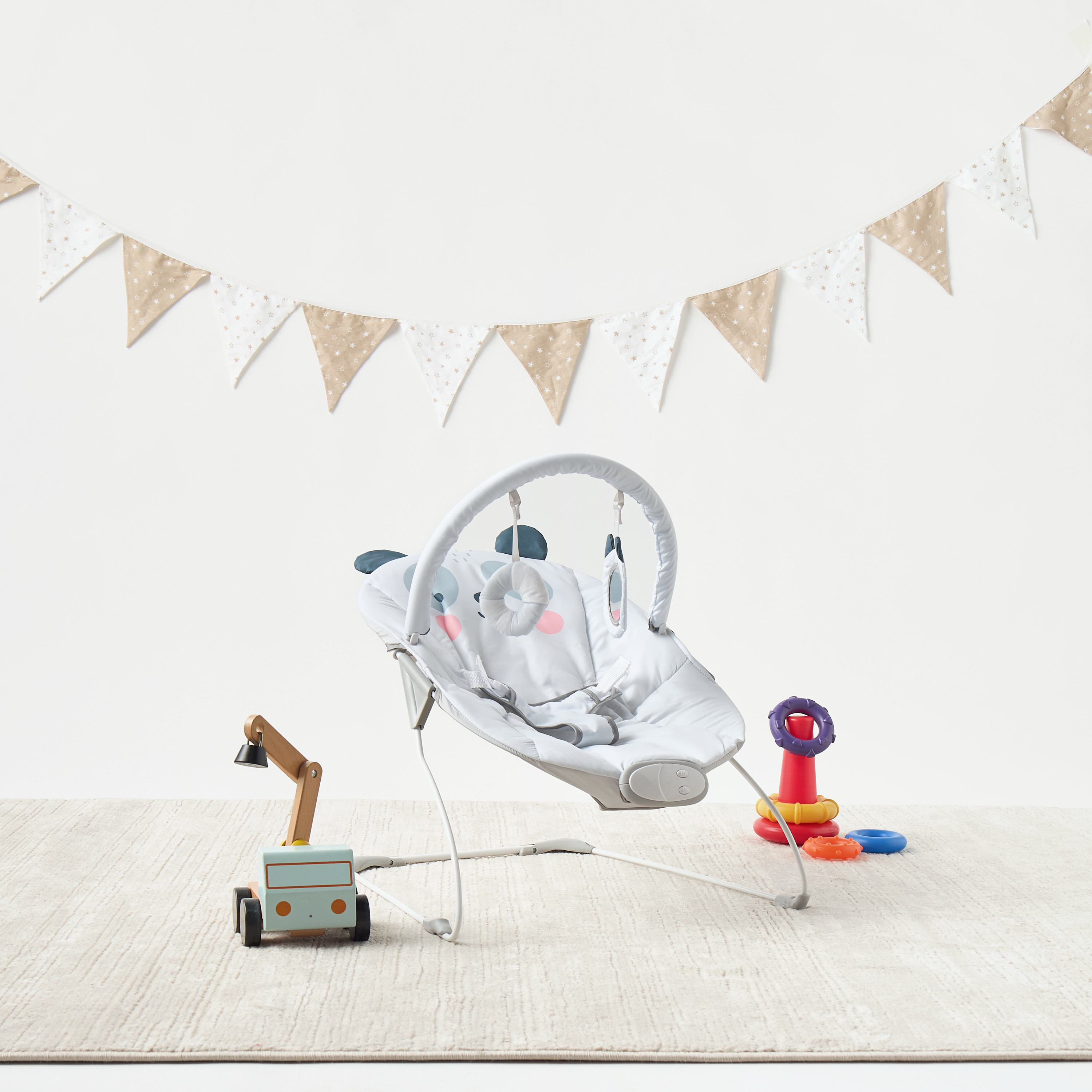 Juniors Jace Baby Bouncer with Toy Bar-baby-infantactivity-bouncers-image-1
