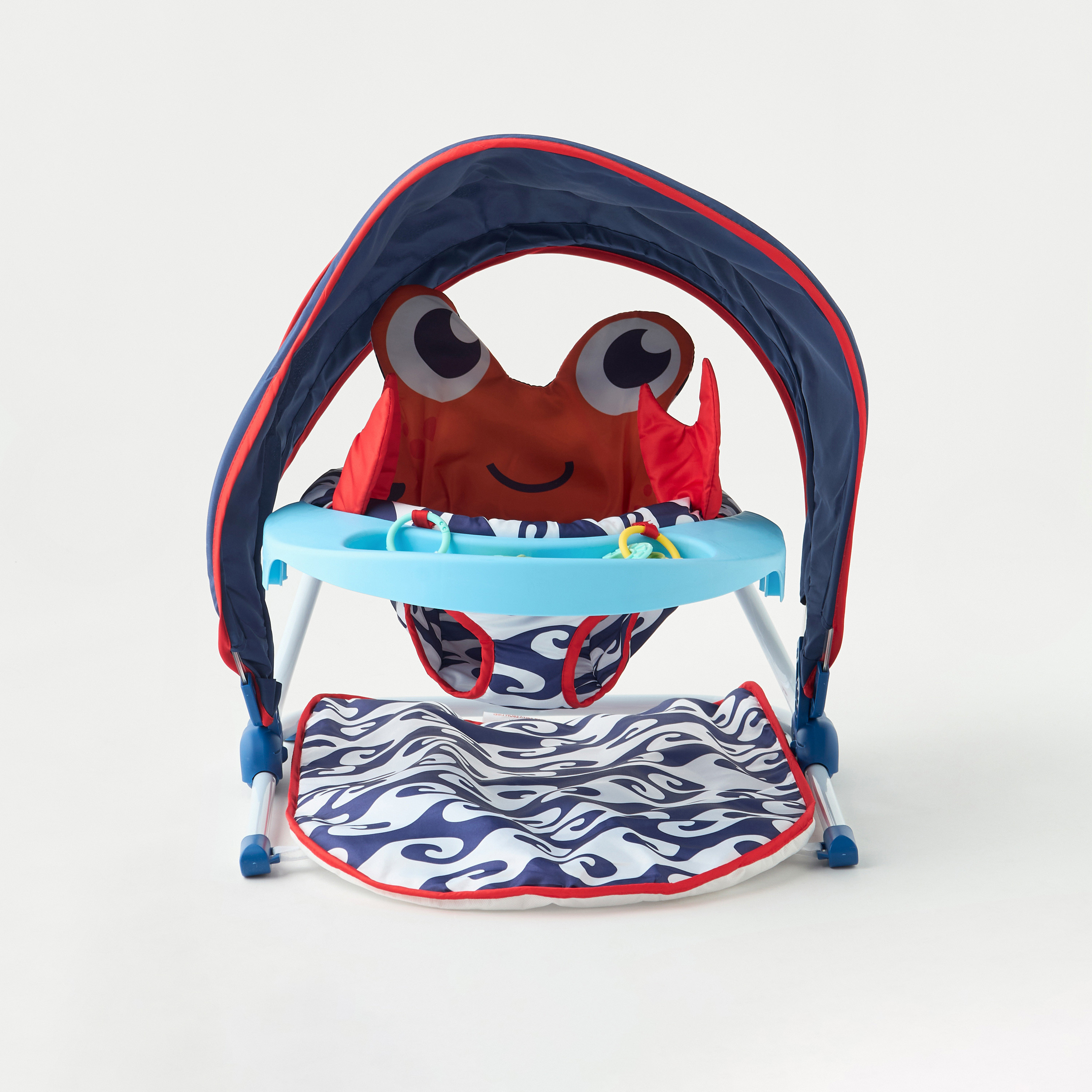 Juniors Santos Crab Detail Baby Chair with Canopy and Detachable Tray-baby-feeding-highchairsandboosters-image-2