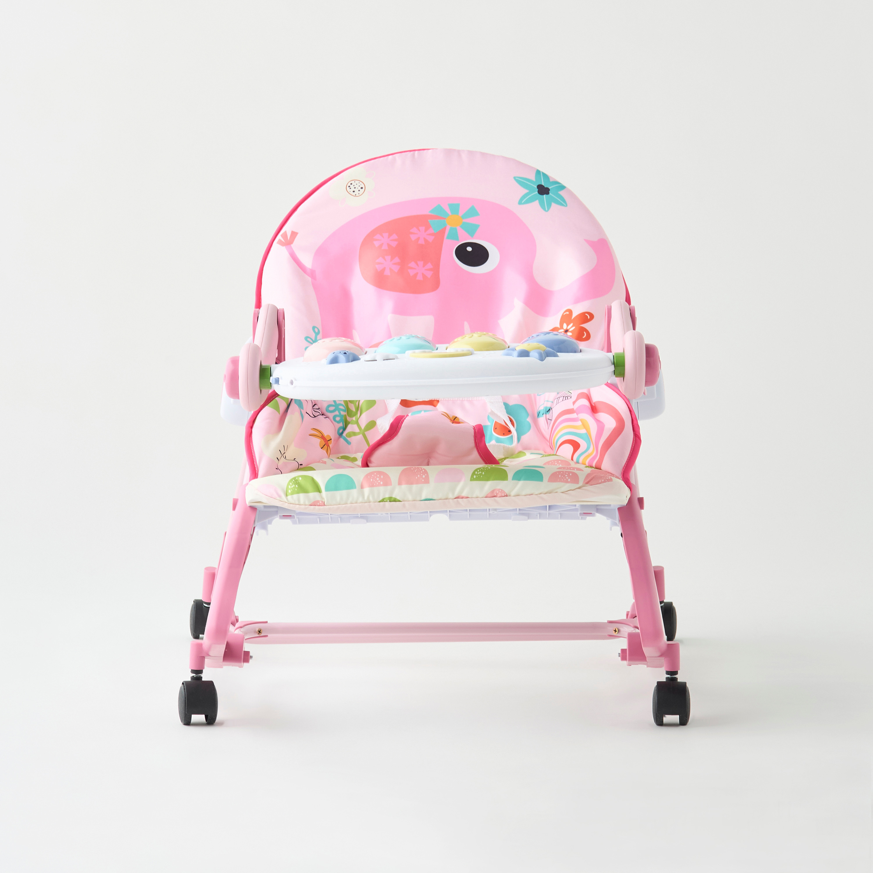 Juniors Elephant Print Musical Rocking Chair-baby-infantactivity-rockers-image-2