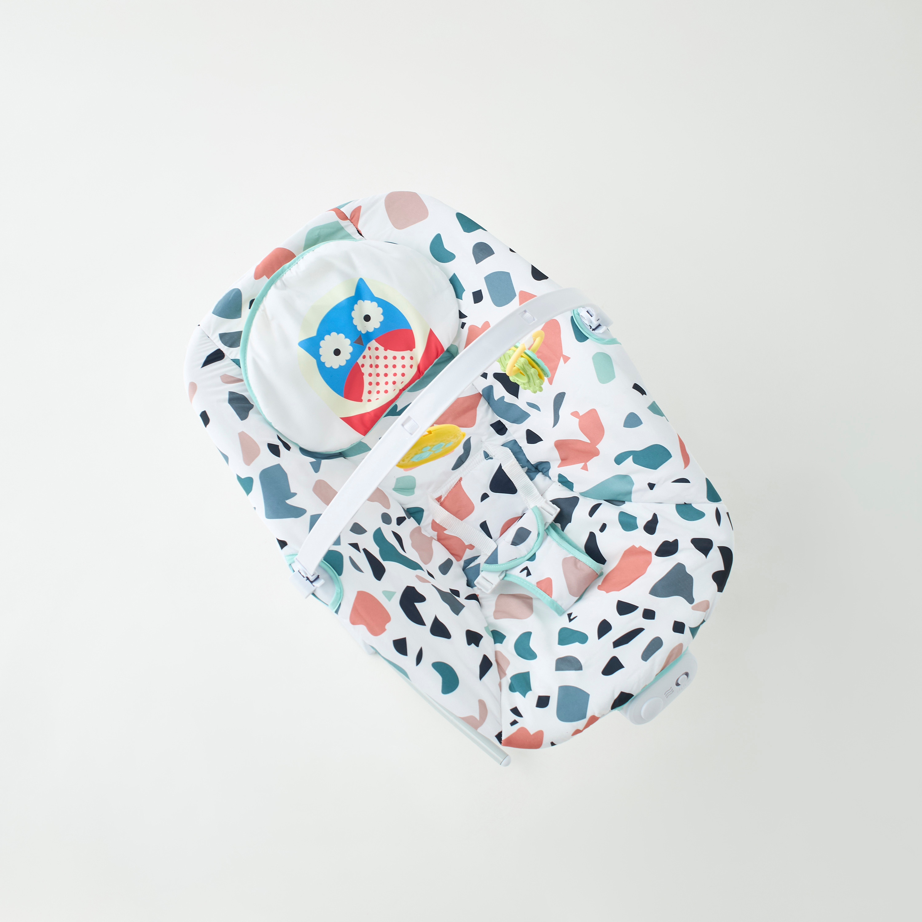 Juniors Owl Print 2-in-1 Baby Rocker with Toy Bar-baby-infantactivity-rockers-image-4