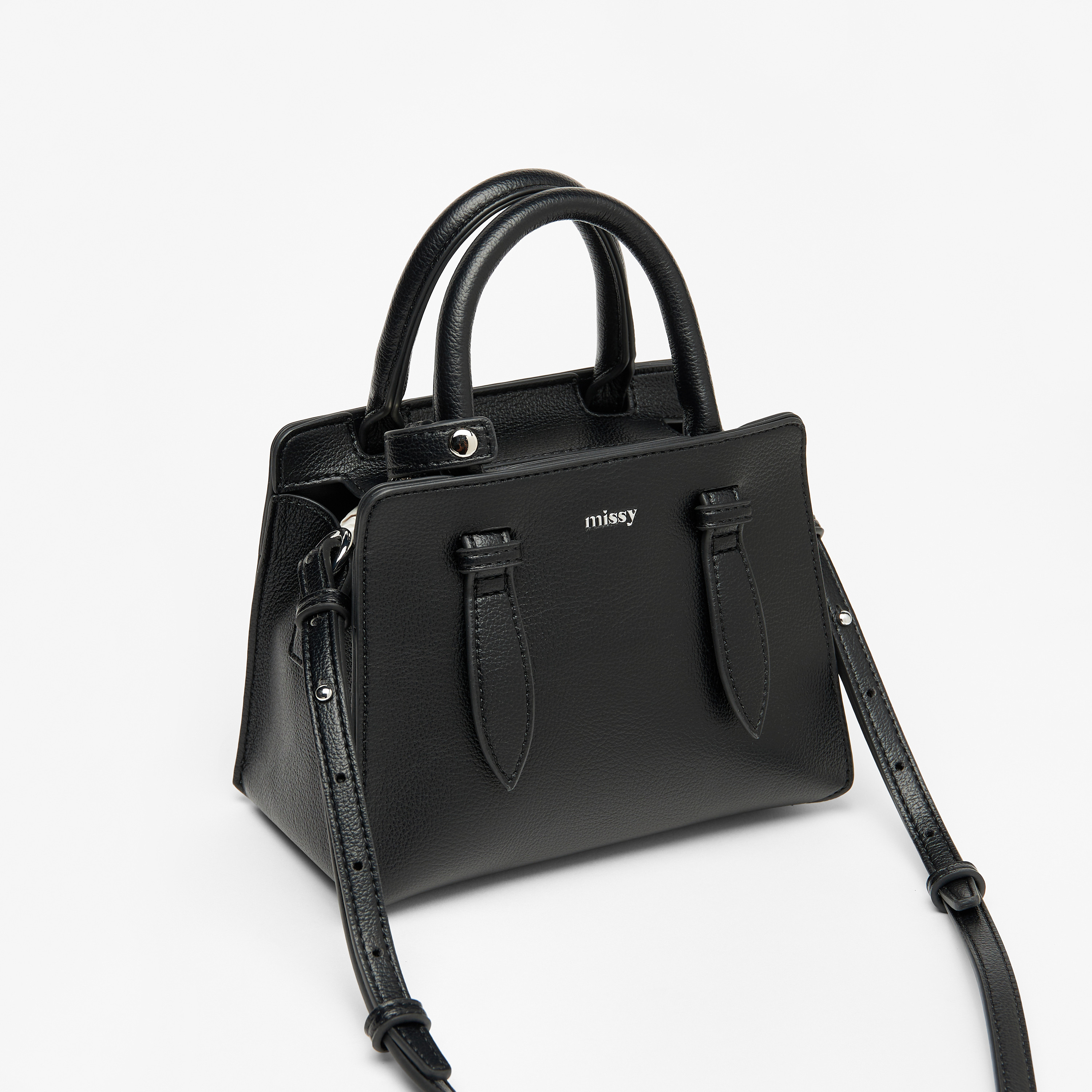 شنطة توتي سادة بسحّاب إغلاق ومقابض مزدوجة من ميسي-women-bagsandwallets-handbags-image-2