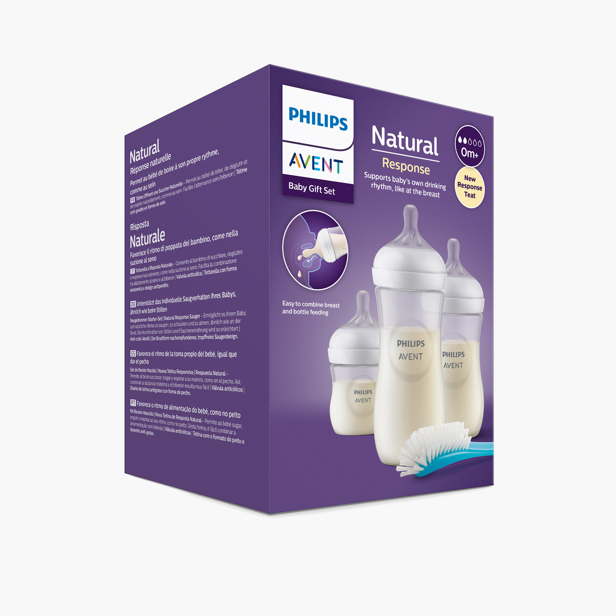 Philips Avent Natural Response 3-Piece Feeding Bottle Gift Set-baby-feeding-feedingbottles-bottlesandteats-image-1